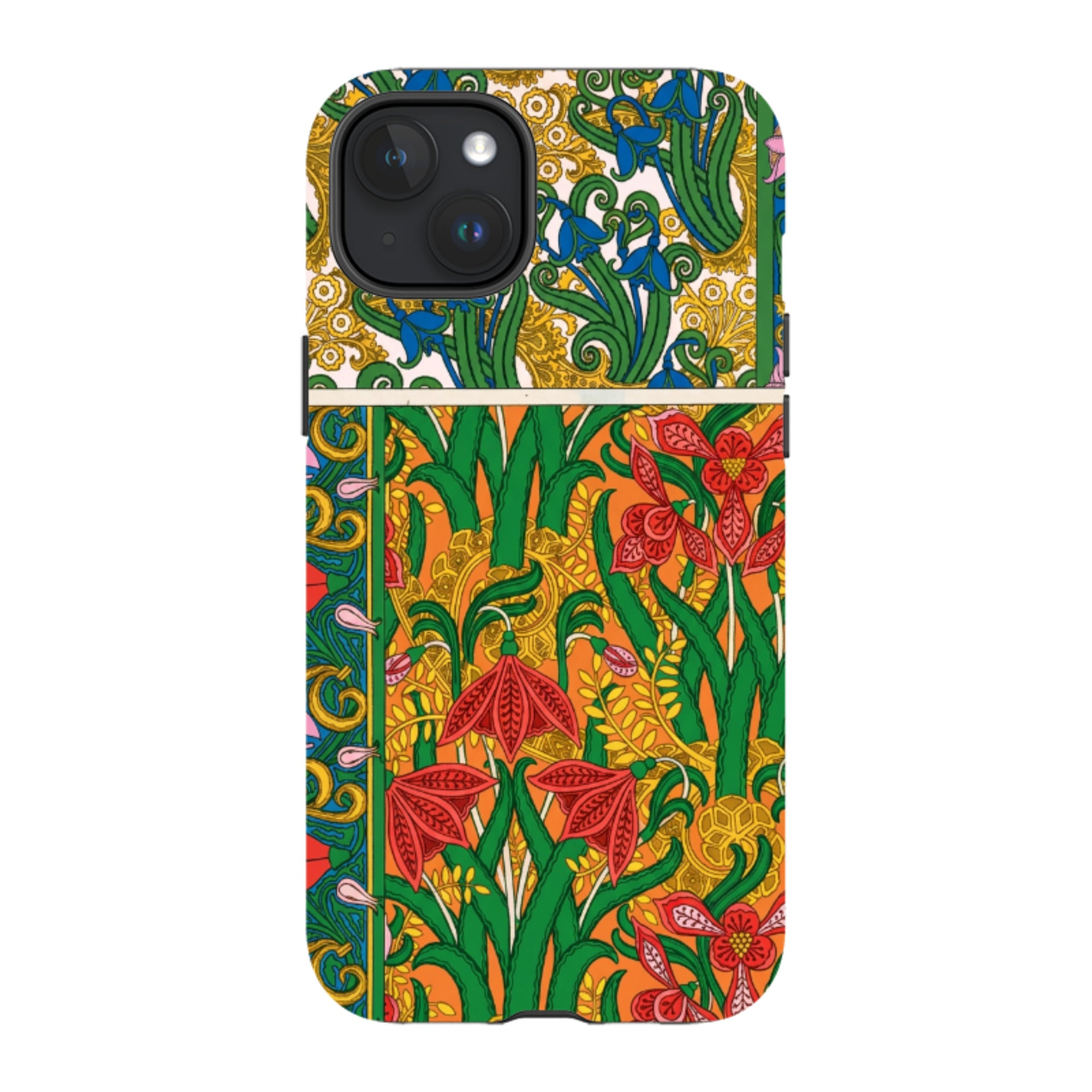 iPhone MagSafe Tough Case - Vintage Art Nouveau Lily