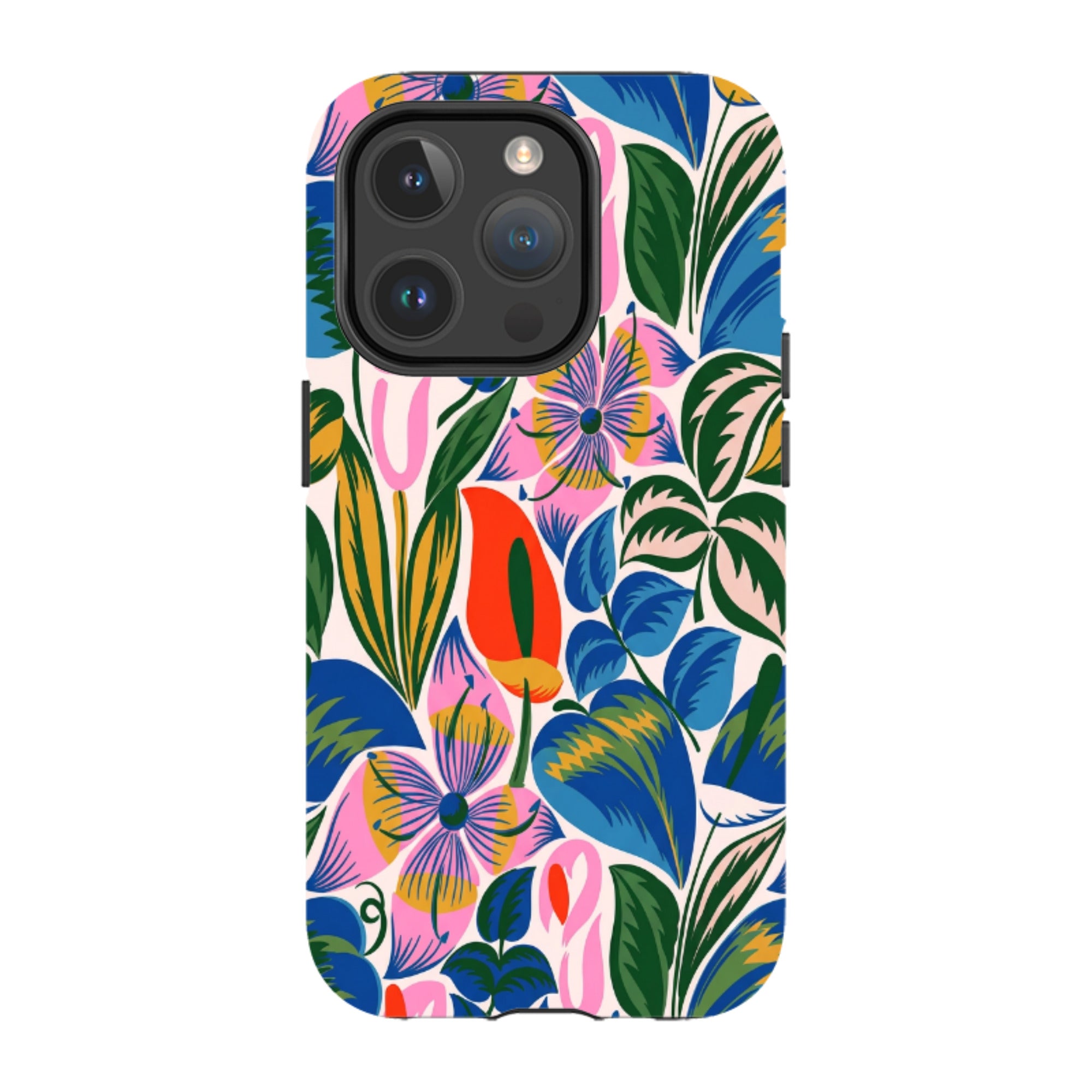 iPhone MagSafe Tough Case - Retro Tropical Floral