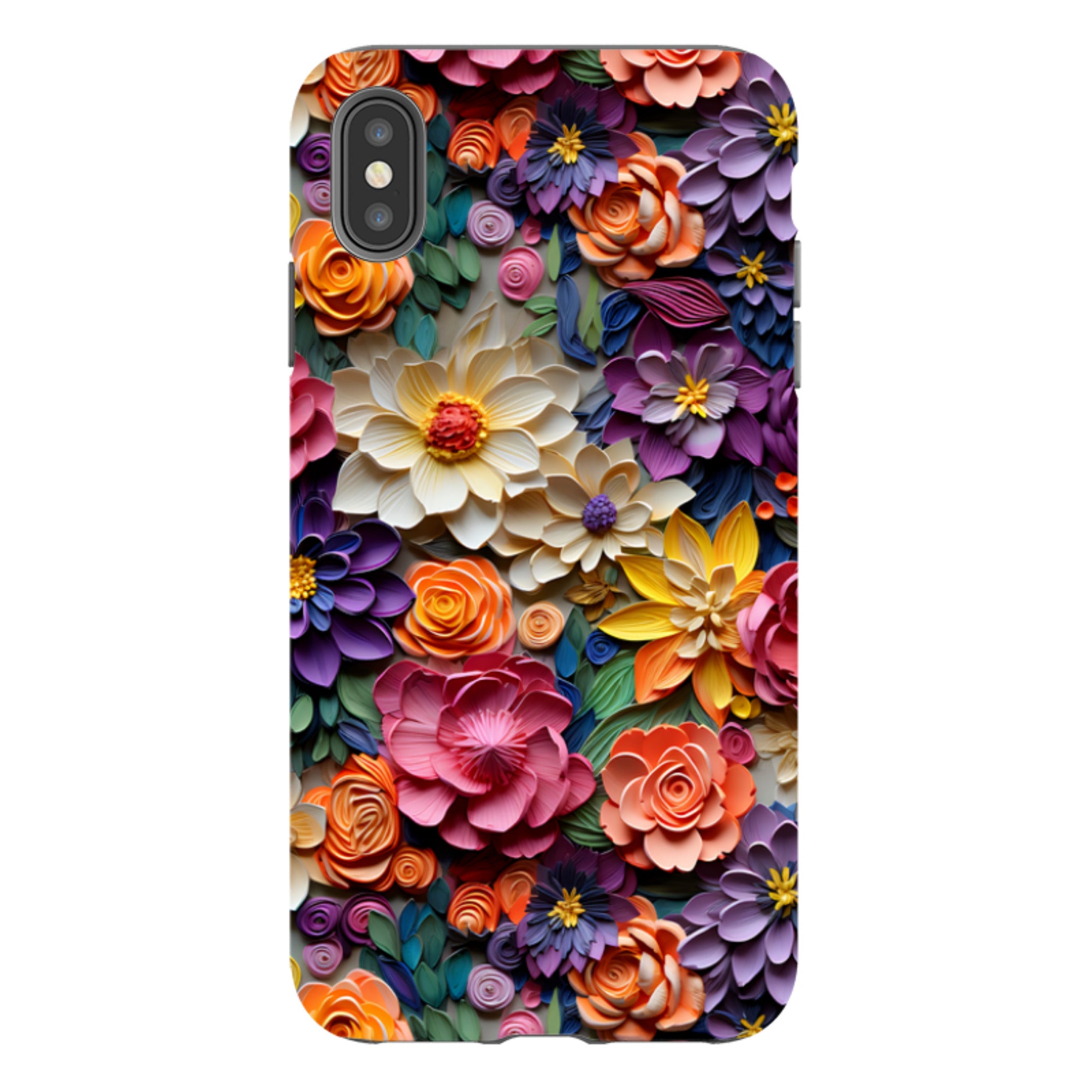 iPhone Tough Case -Violet Floral