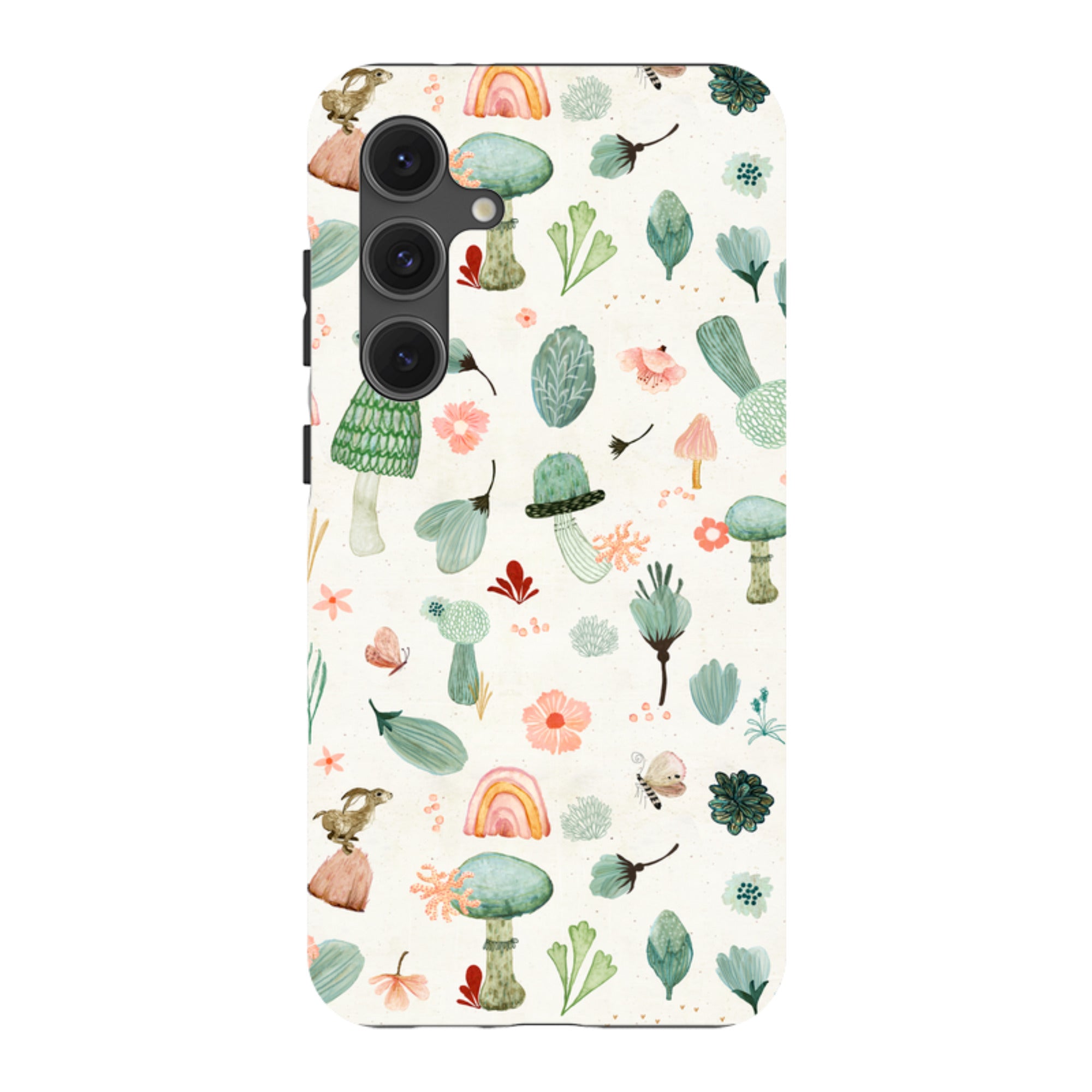 Samsung Tough Case - Mushroom World Cream By Katherine Quinn
