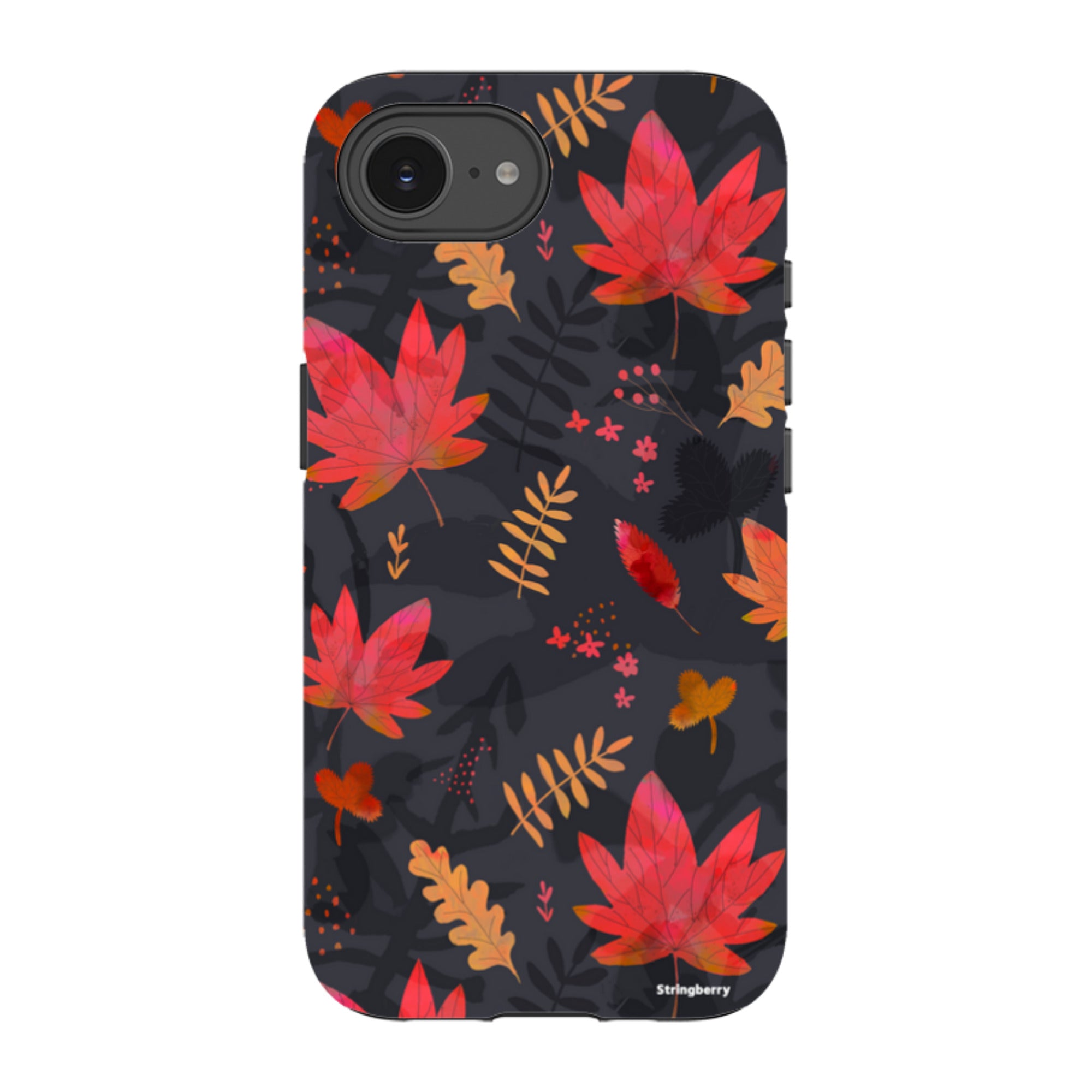 iPhone Tough Case - Autumn Leaves Dark