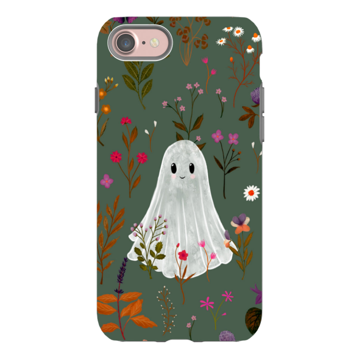 iPhone Tough Case - Ghost in the Garden - Pine Multi By Katherine Quinn