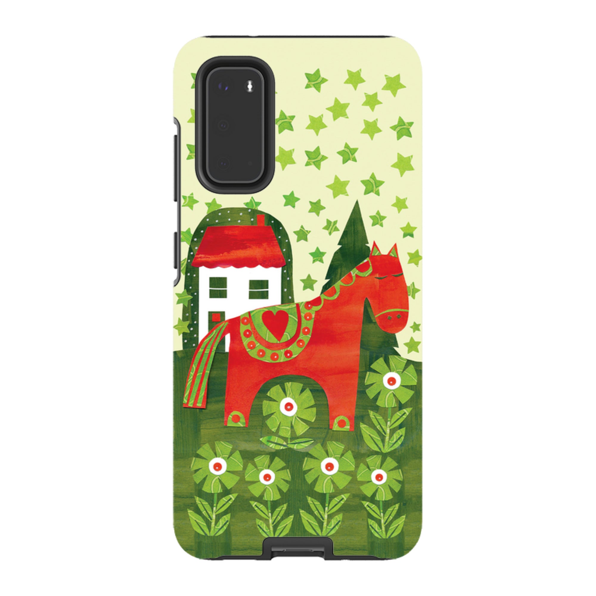 Samsung Tough Case - Red Dala Horse By Tracey English