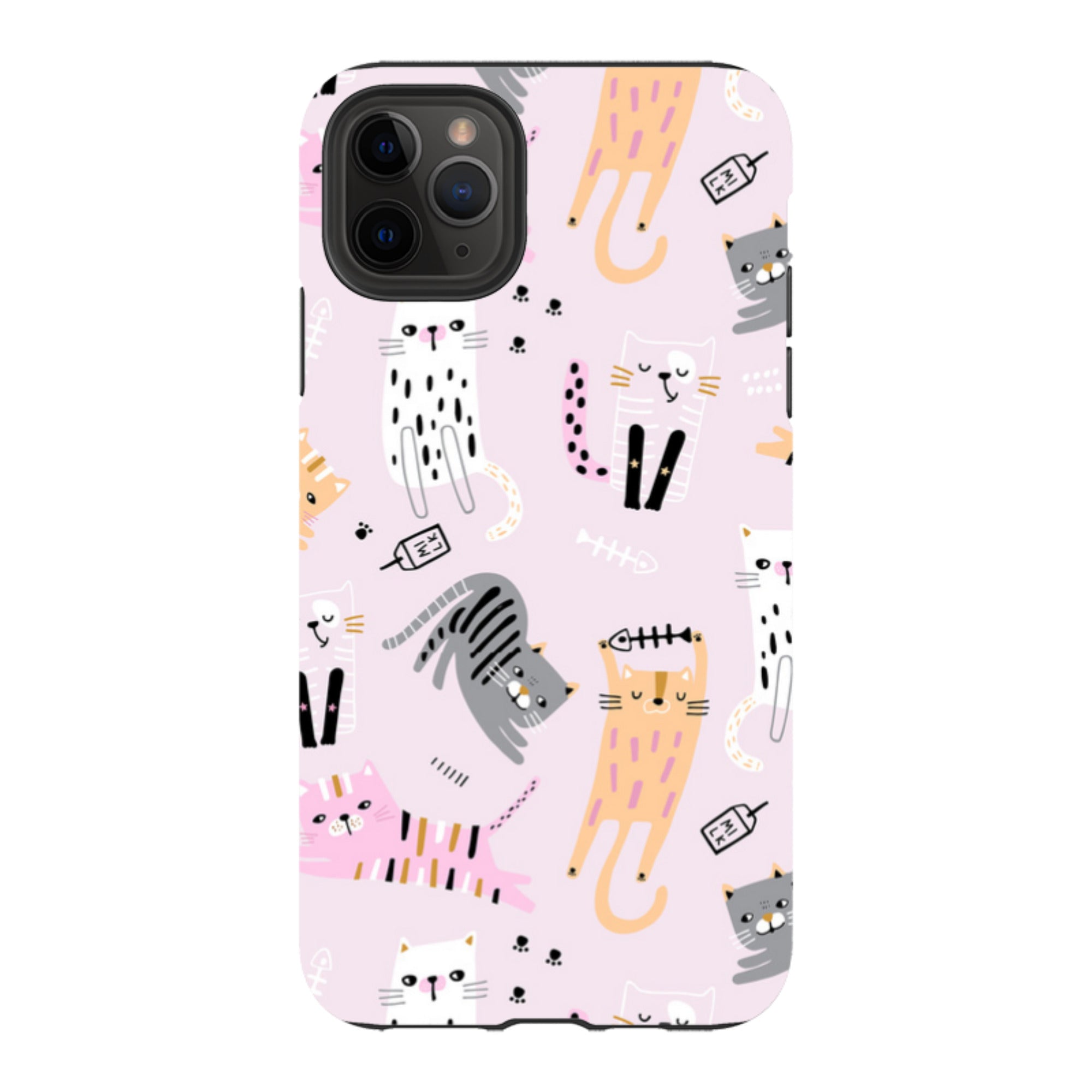 iPhone Tough Case - Cat And Bone Pink
