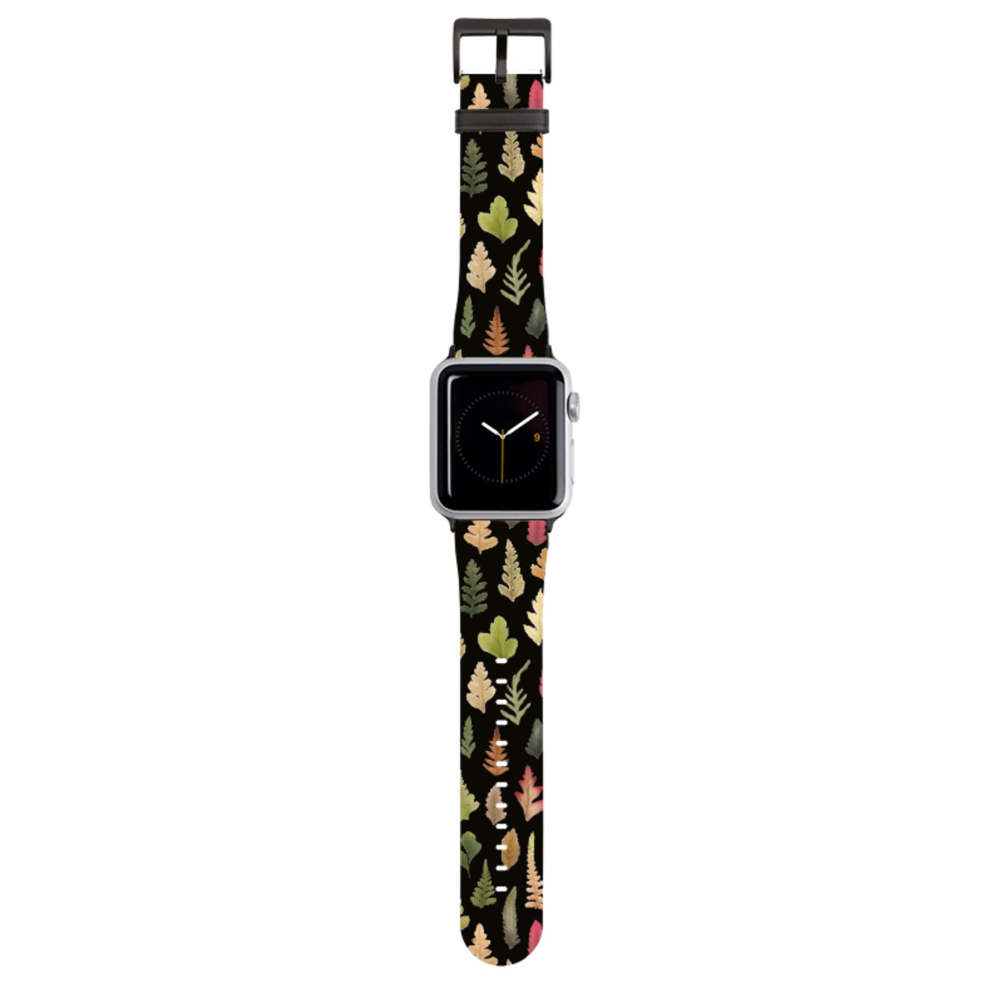 Dark Floral II Apple Watch Strap By Helen Ahpornsiri