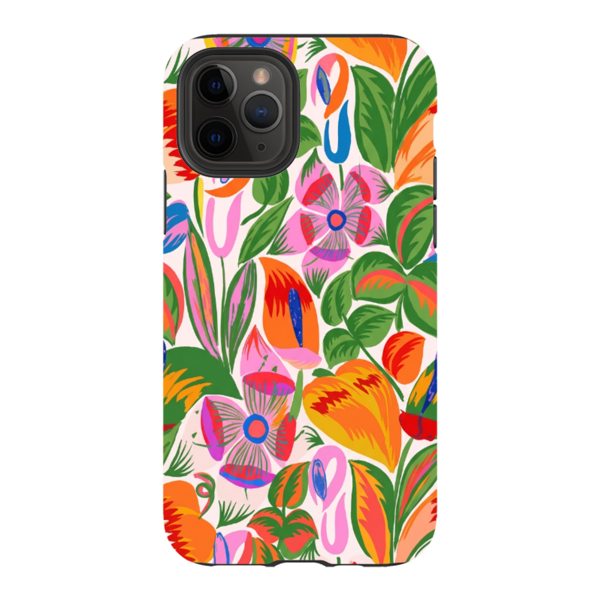 iPhone Tough Case - Vintage Tropical Floral