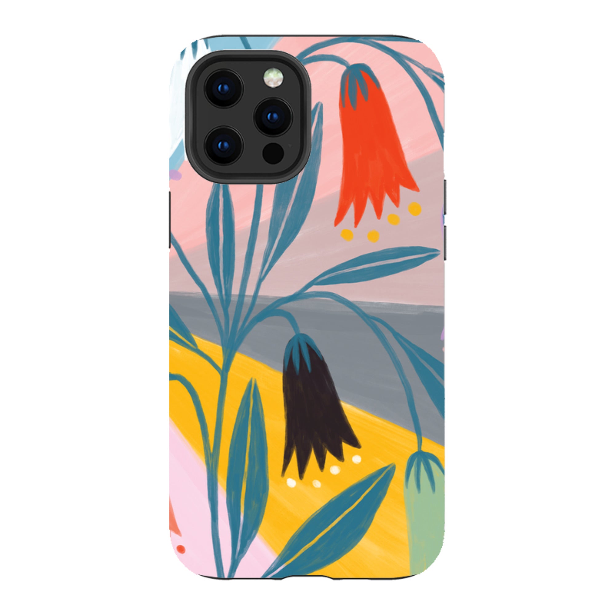 iPhone Tough Case - Bell Flowers By Lee Foster Wilson