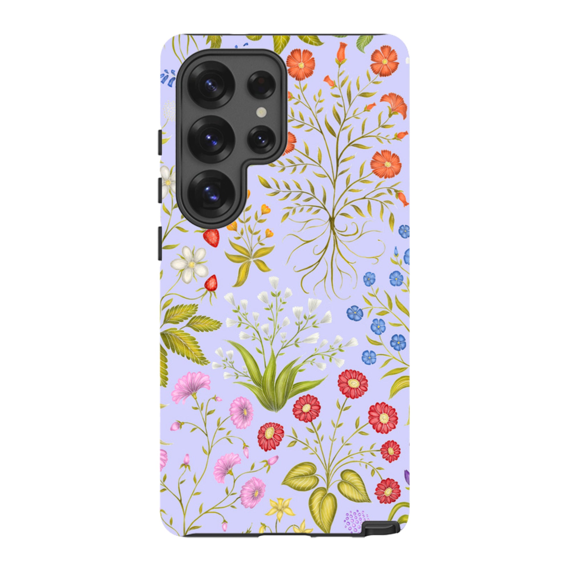 Samsung Tough Case - Fleurs Blue By Catherine Rowe