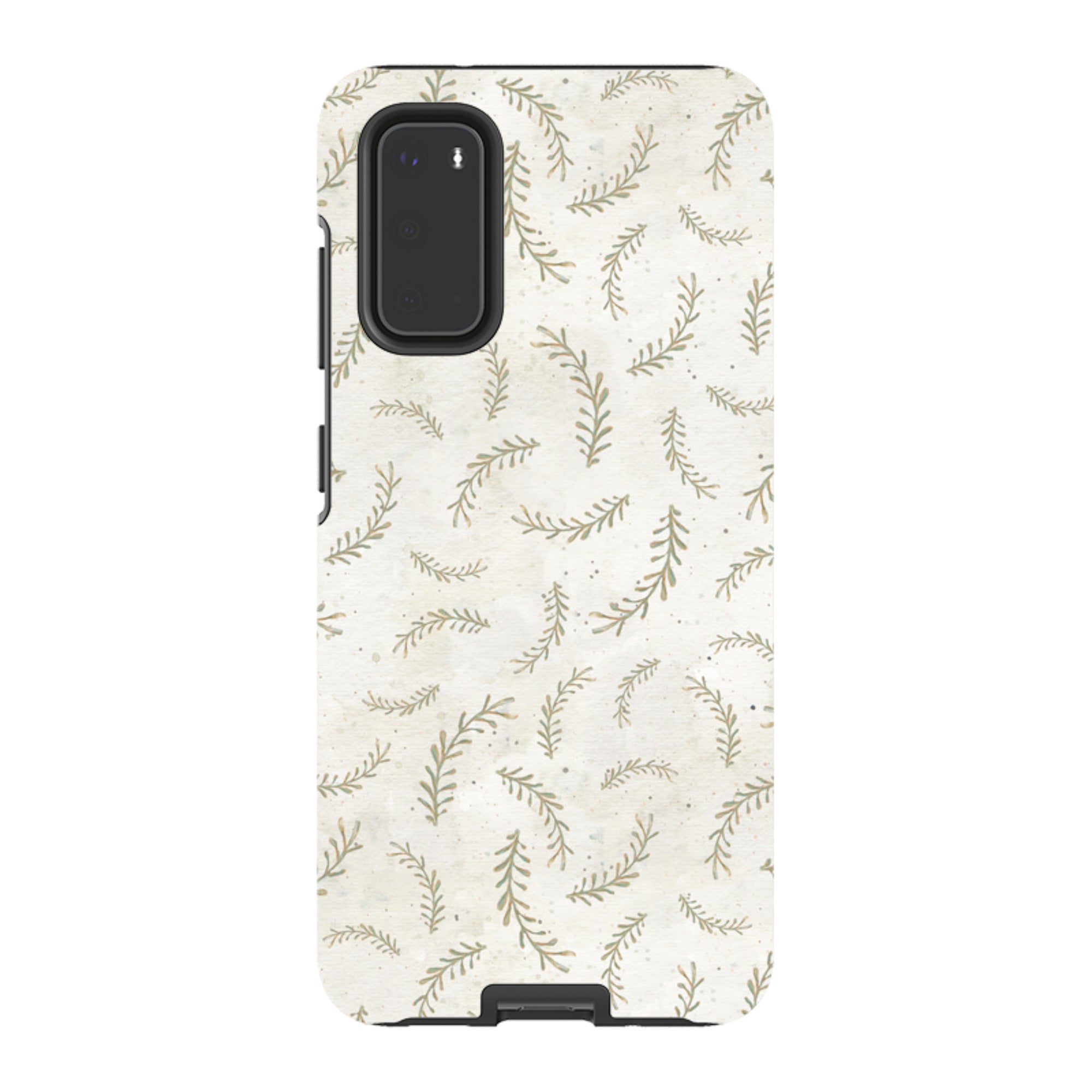 Samsung Tough Case - Feathers Grey By Katherine Quinn
