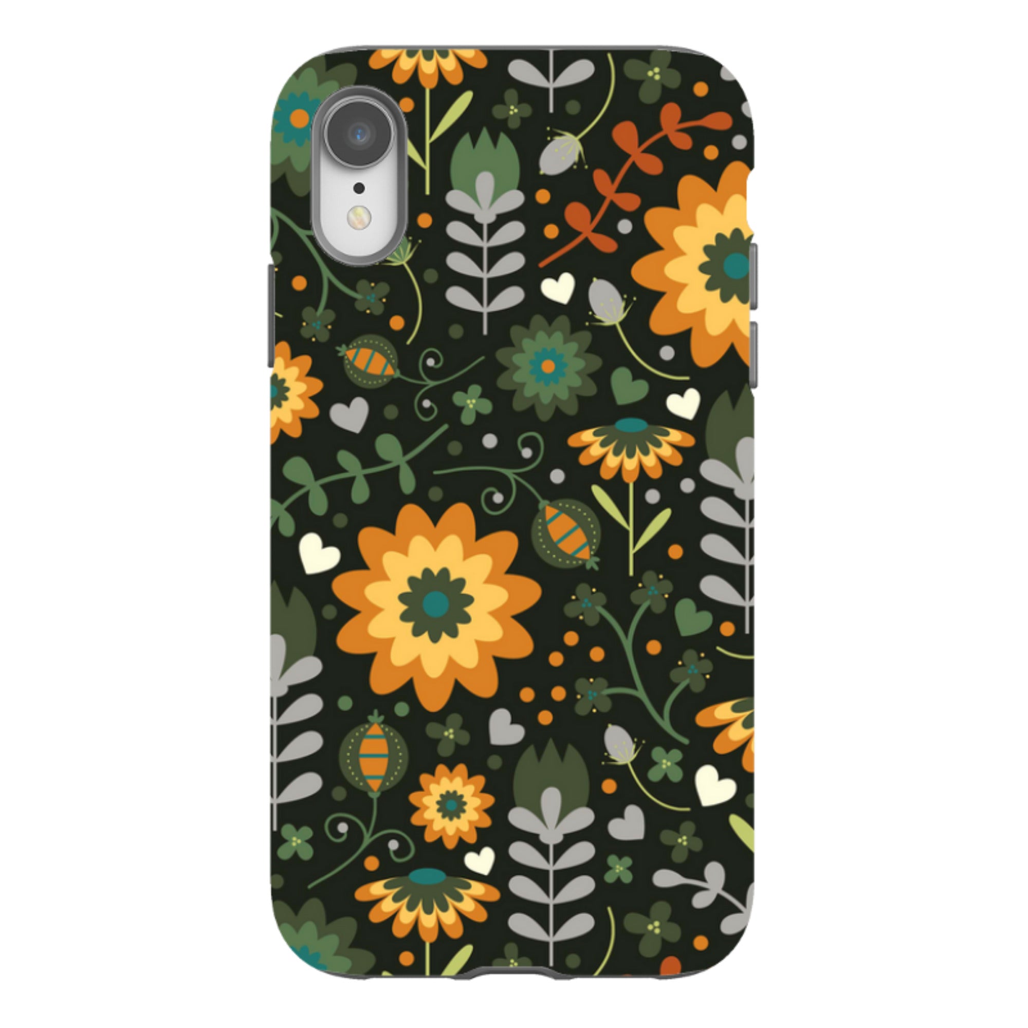 iPhone Tough Case - Dark Floral By Suzy Taylor