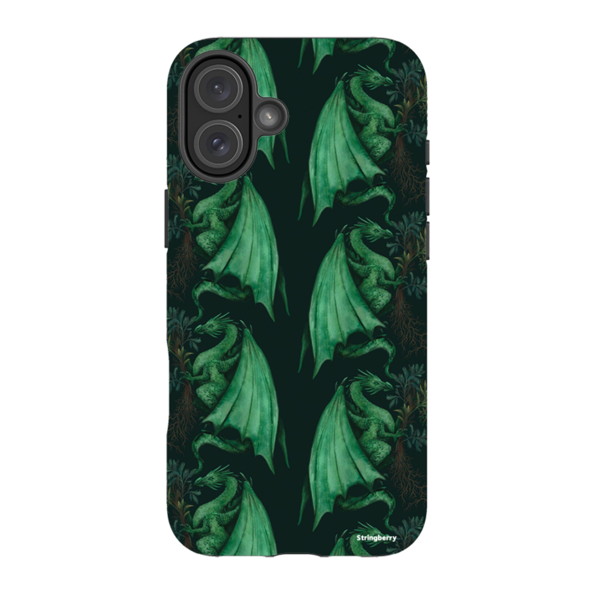 iPhone MagSafe Tough Case -  Arbor Dragon Pattern By Anna Stead