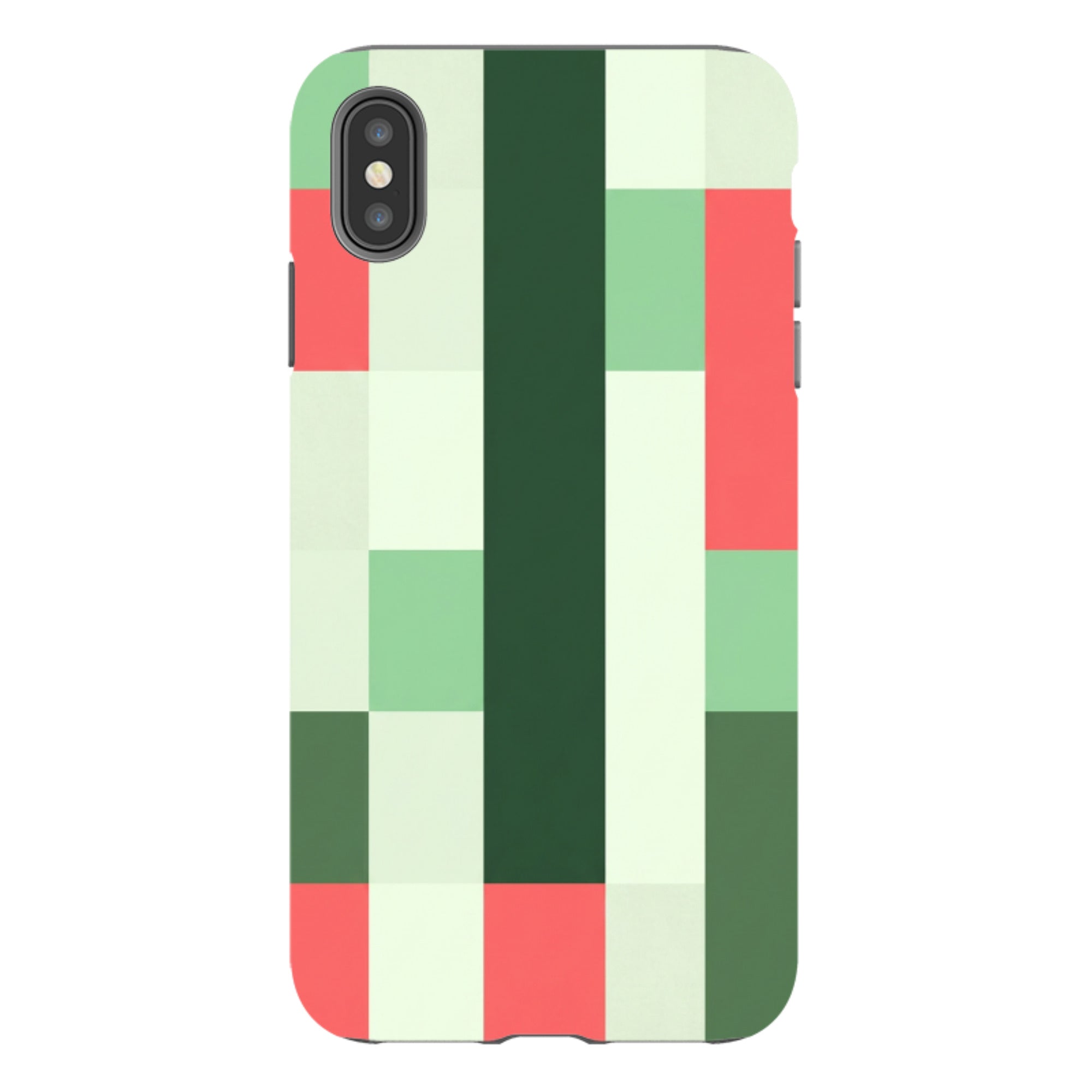 iPhone Tough Case - Retro Abstract Gingham