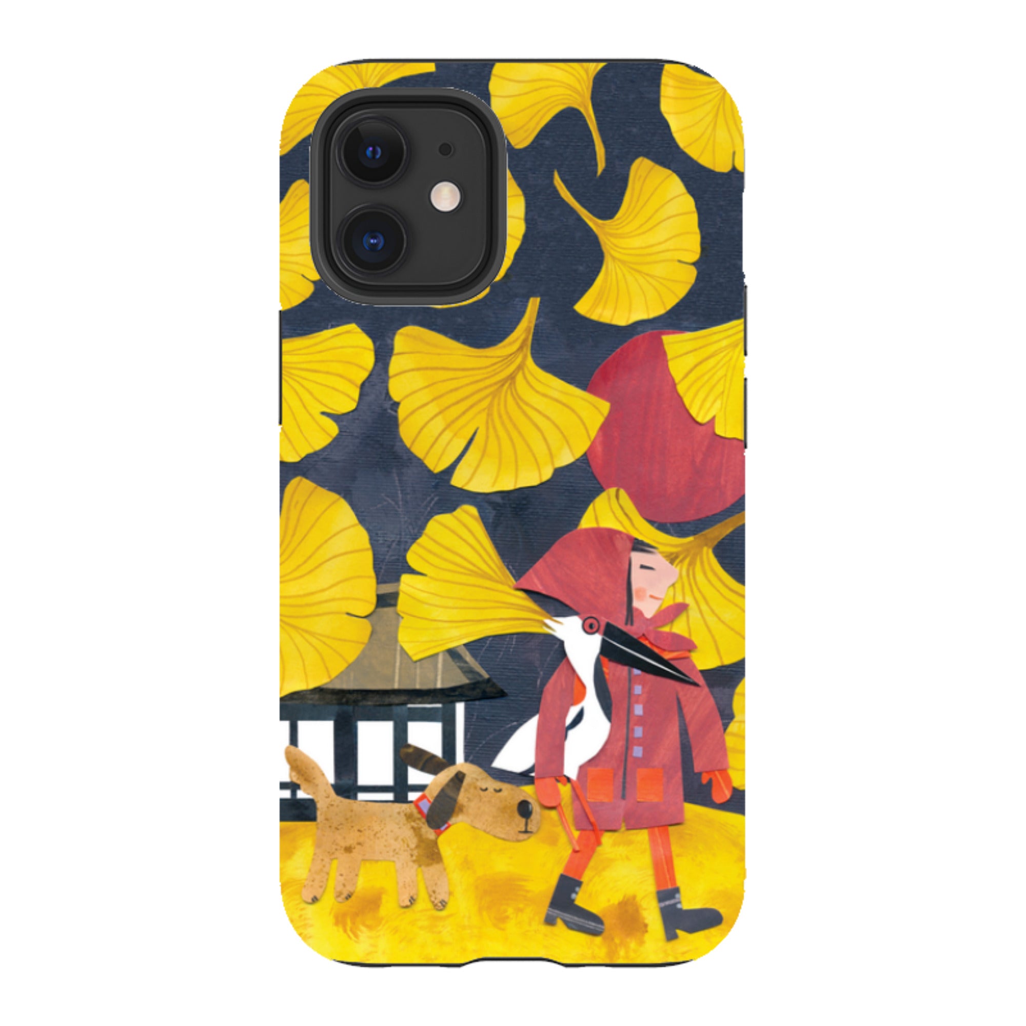iPhone Tough Case - Ginko Leaves By Tracey English
