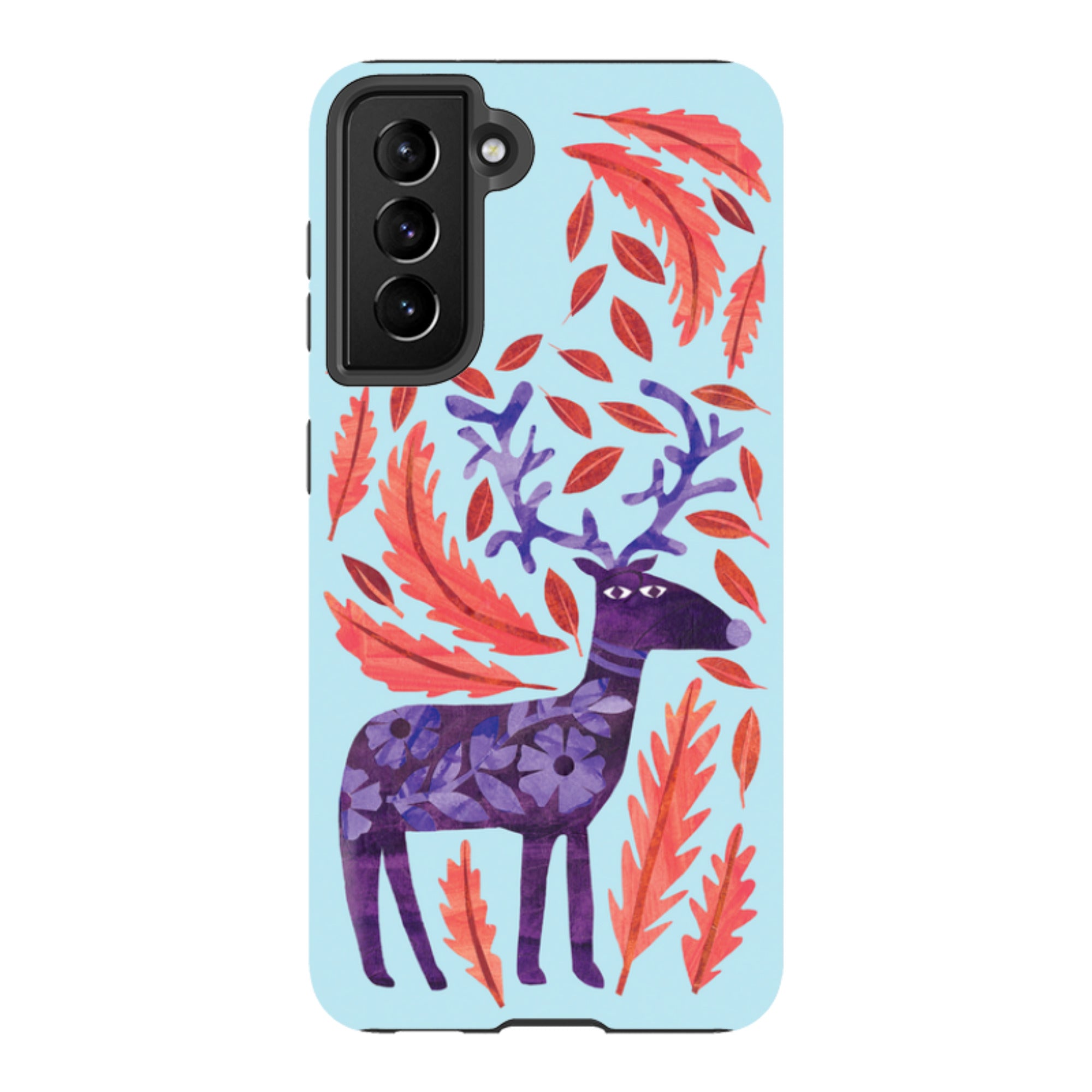 Samsung Tough Case - Purple Reindeer By Tracey English