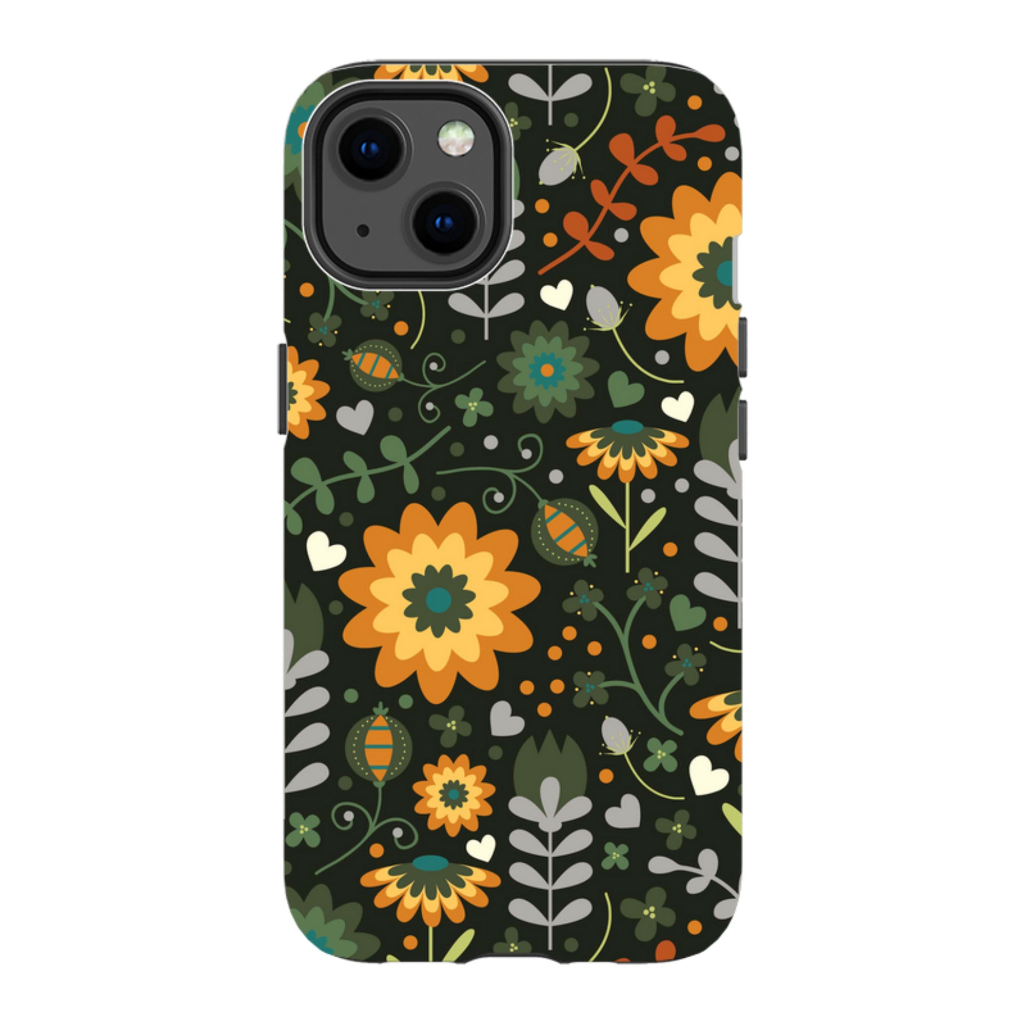 iPhone Tough Case - Dark Floral By Suzy Taylor