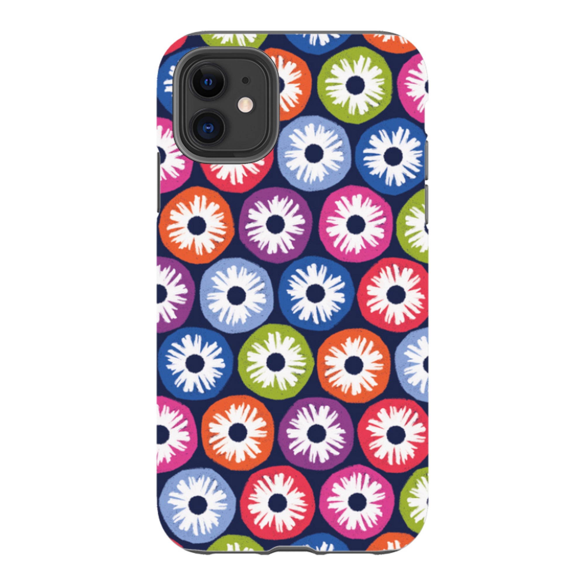 iPhone Tough Case - Penny Flowers Dark By Ali Brookes