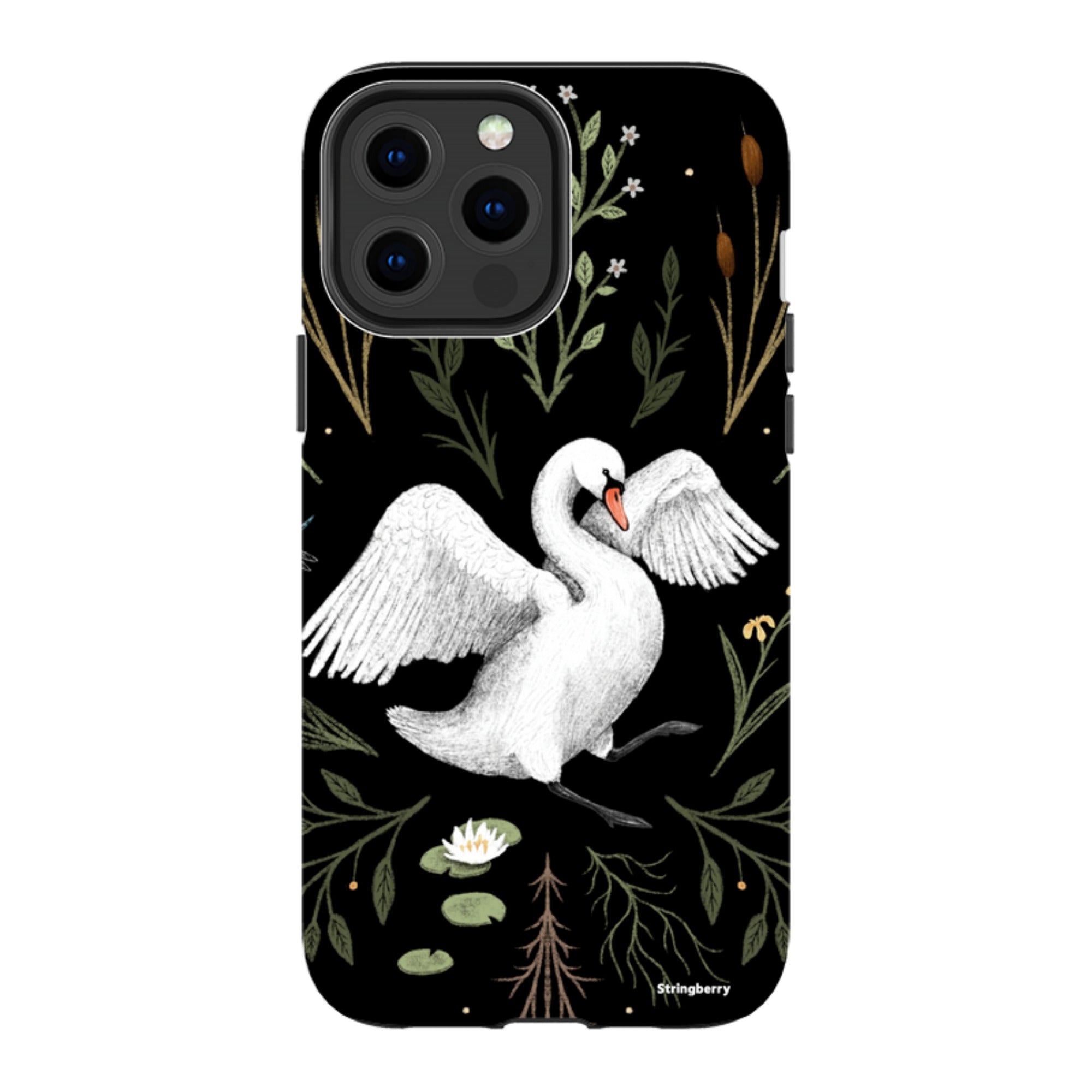 iPhone MagSafe Tough Case -  Swan By Anna Stead