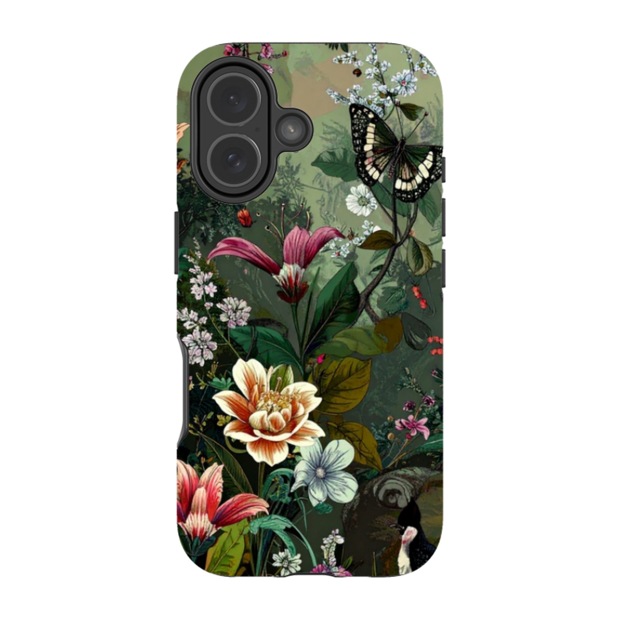 iPhone Tough Case - Green Vyne Butterfly