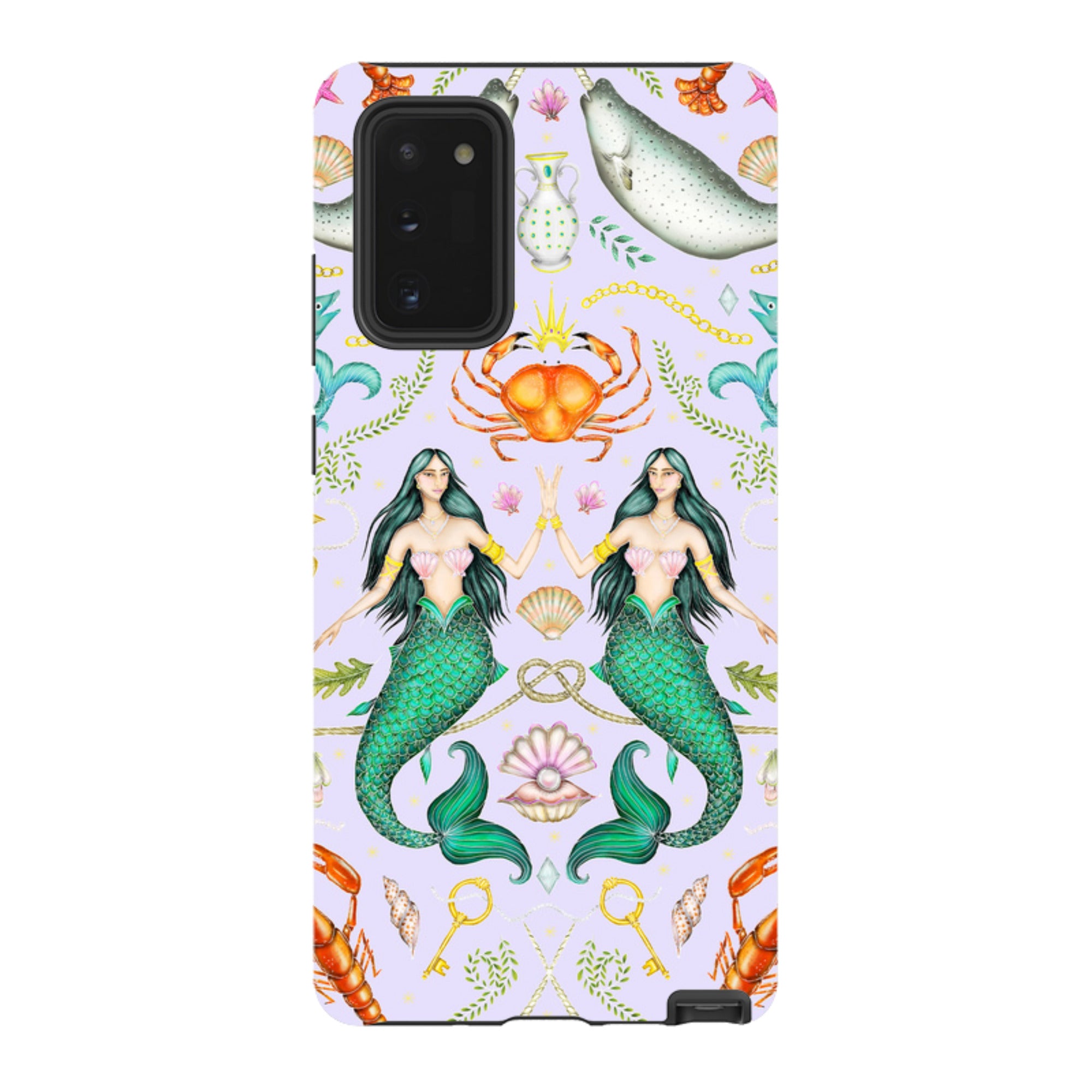Samsung Tough Case - Tritons Treasure Lilac By Catherine Rowe