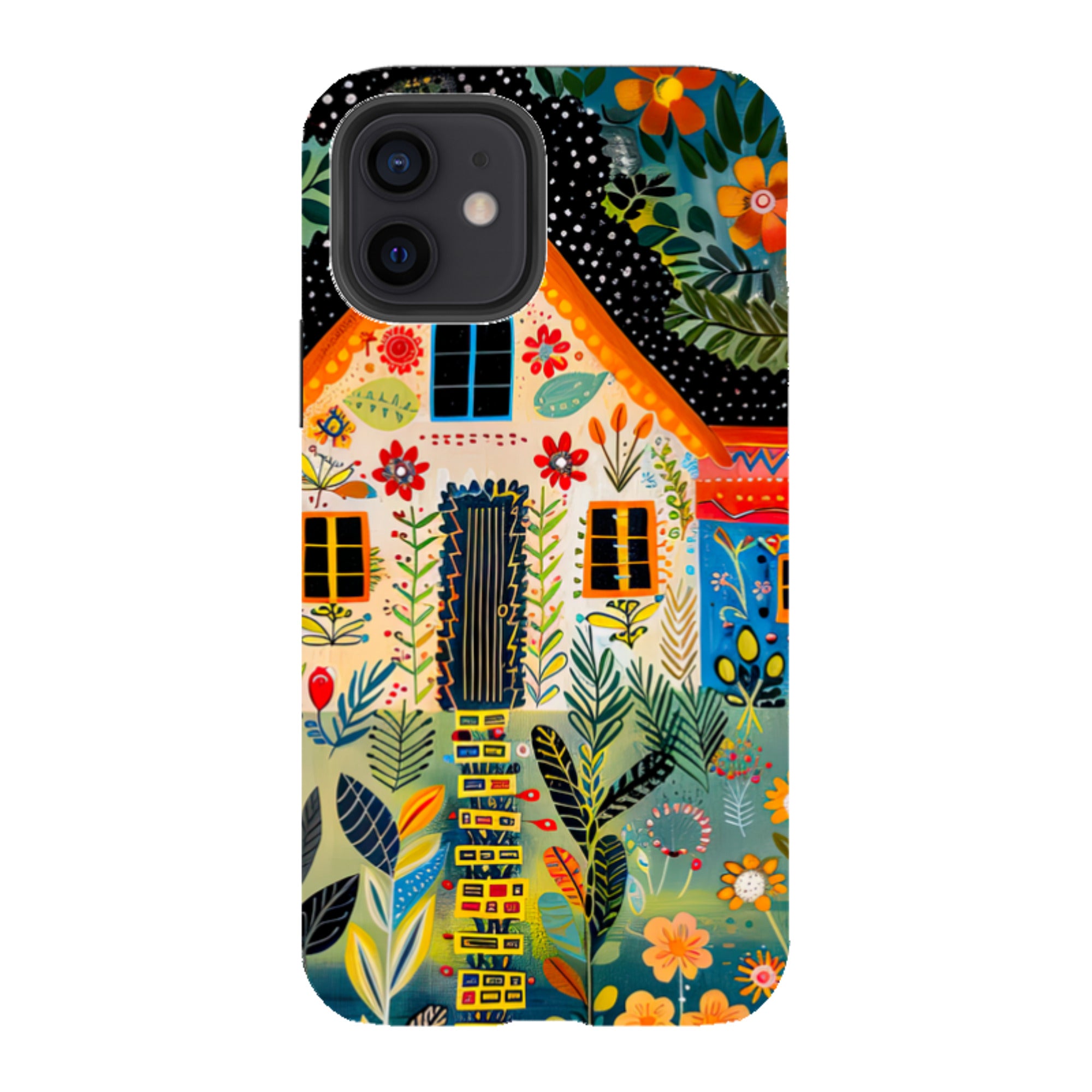 iPhone Case - Folk Art House II