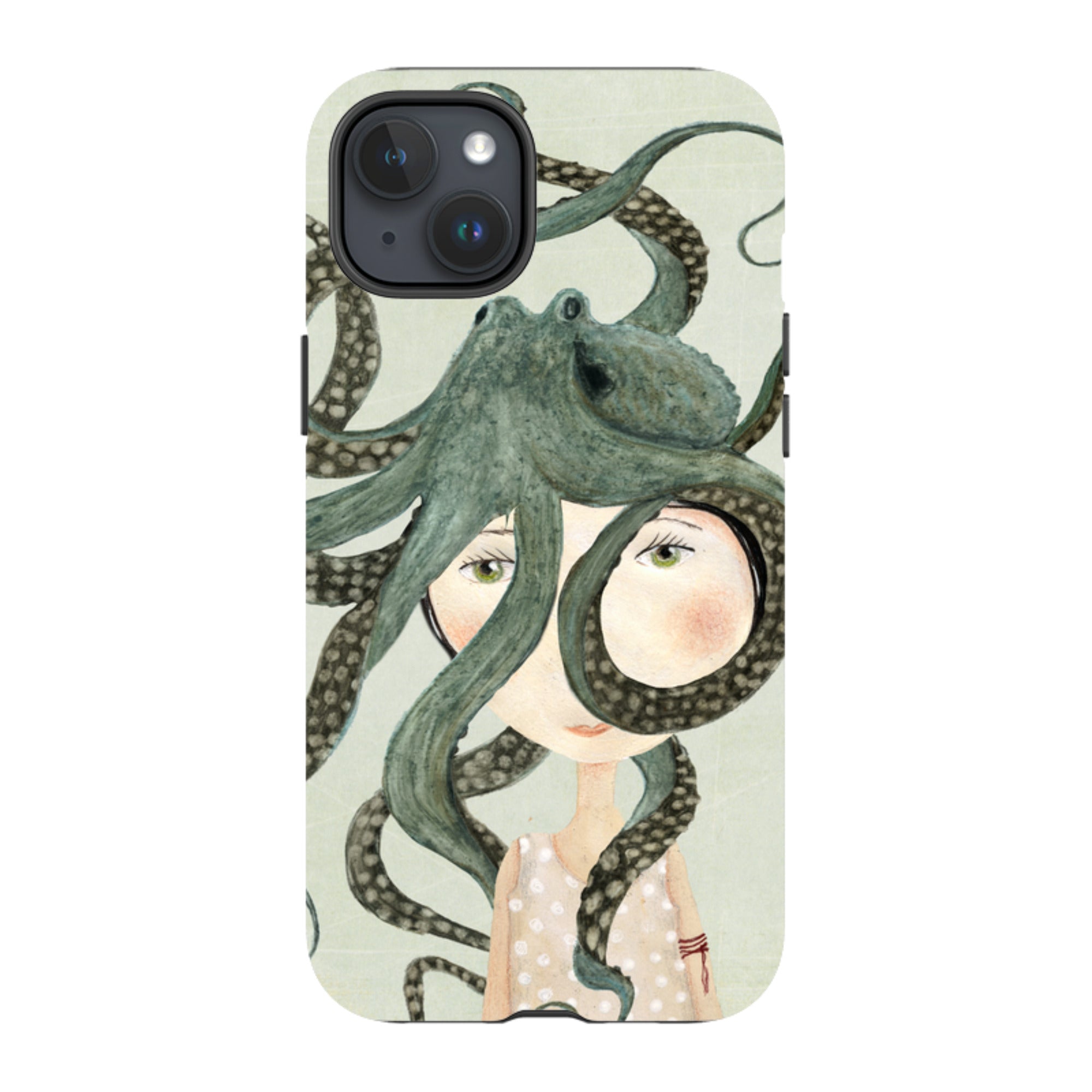 iPhone Tough Case - Octopus Girl By Katherine Quinn
