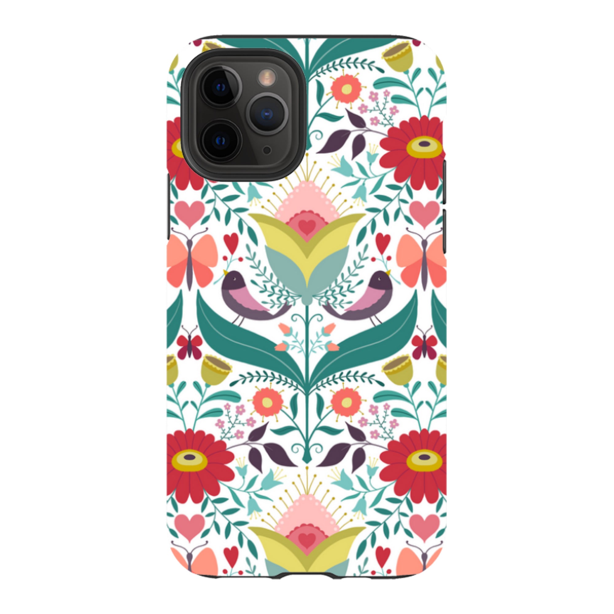 iPhone Tough Case - Bird Pattern IV By Suzy Taylor