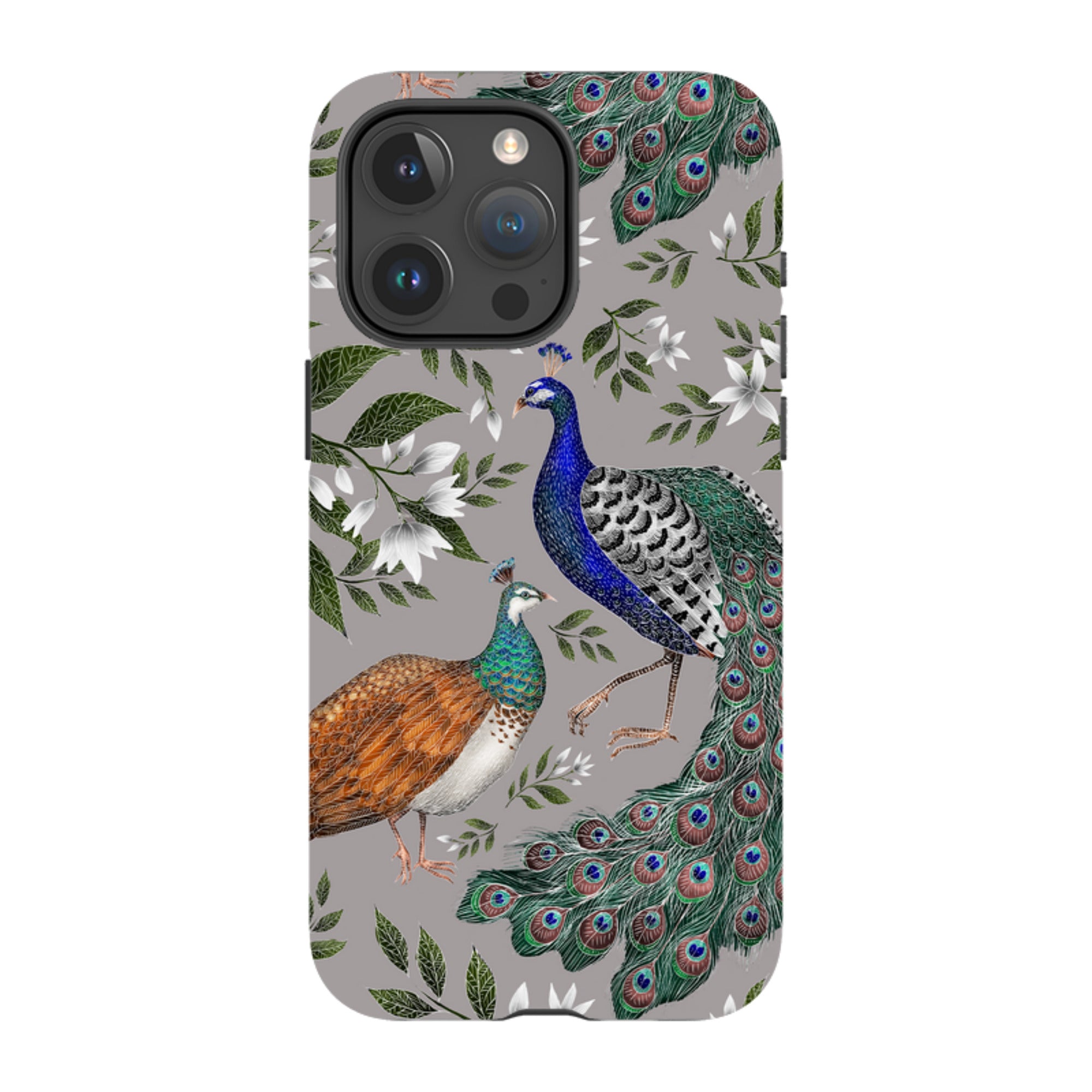 iPhone MagSafe Tough Case -  Peahen and Peacock By Catherine Rowe
