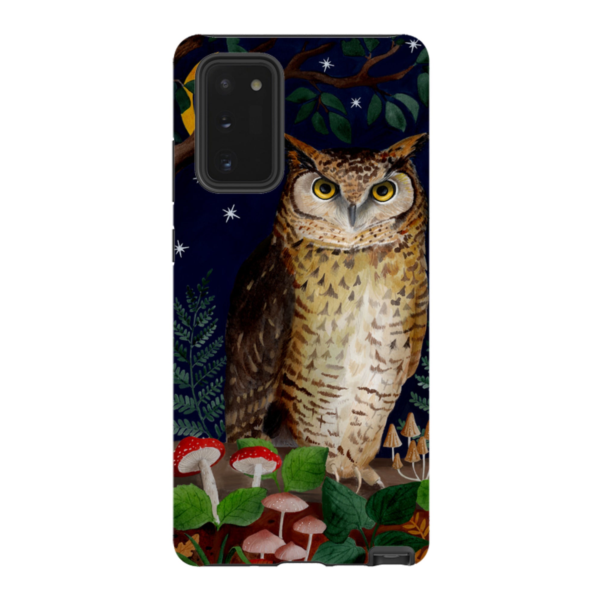 Samsung Tough Case - Mushroom Owl By Bex Parkin