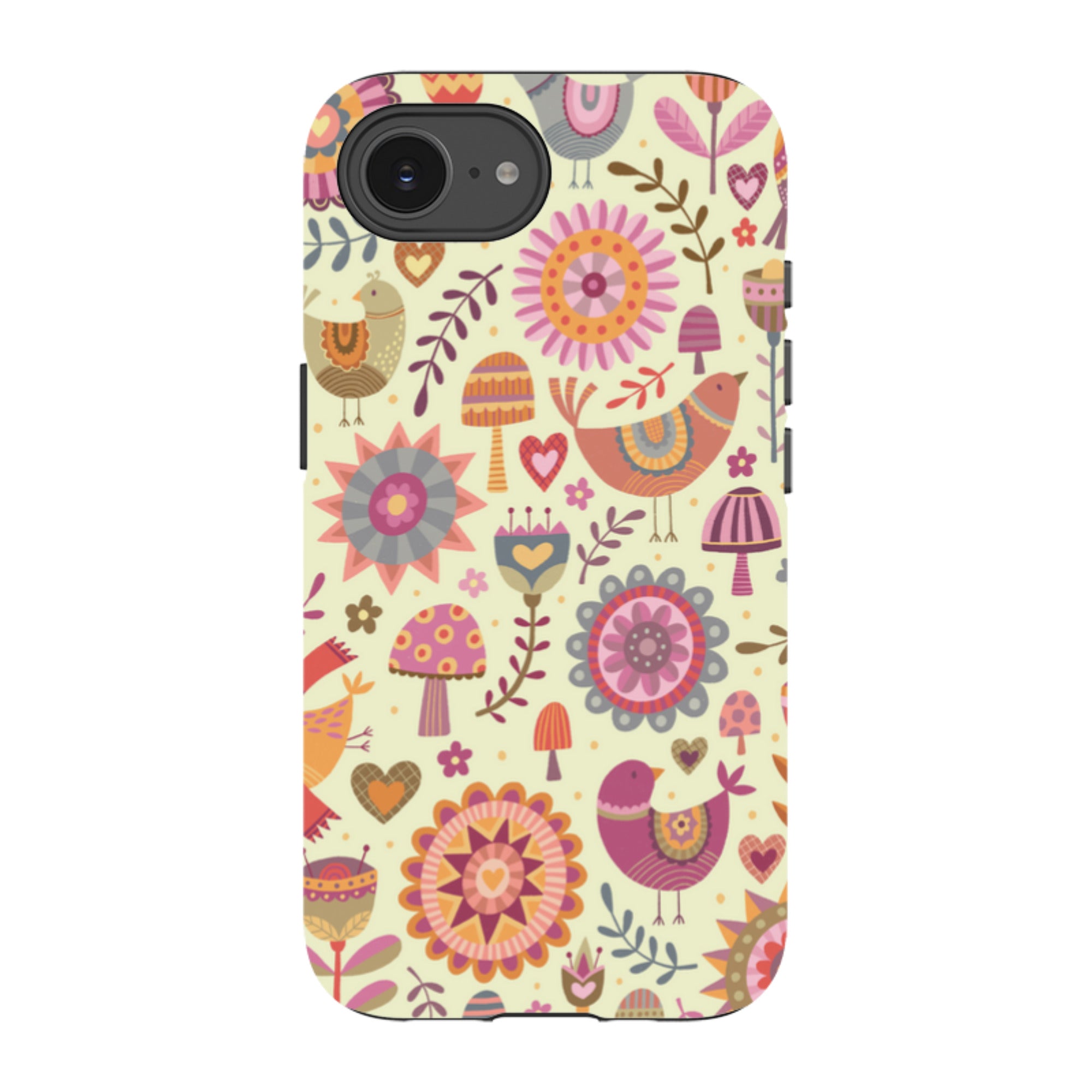 iPhone Tough Case - Bird Pattern II By Suzy Taylor