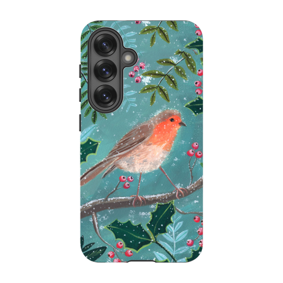Samsung Tough Case - Christmas Robin By Mary Stubberfield