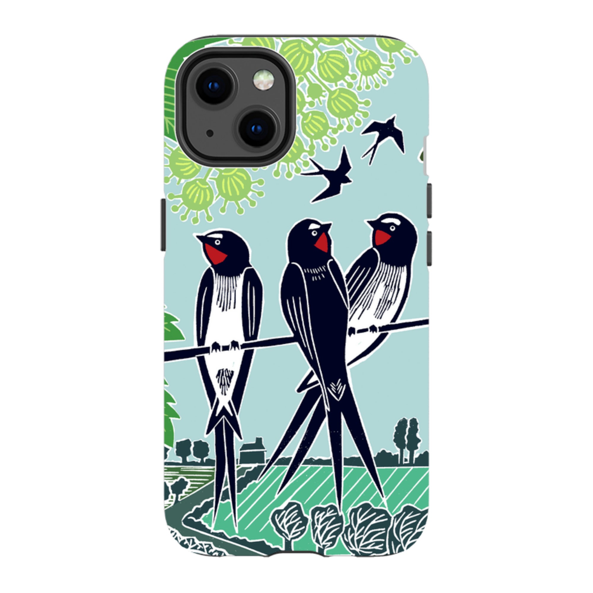 iPhone Tough Case - Swallows By Kate Heiss