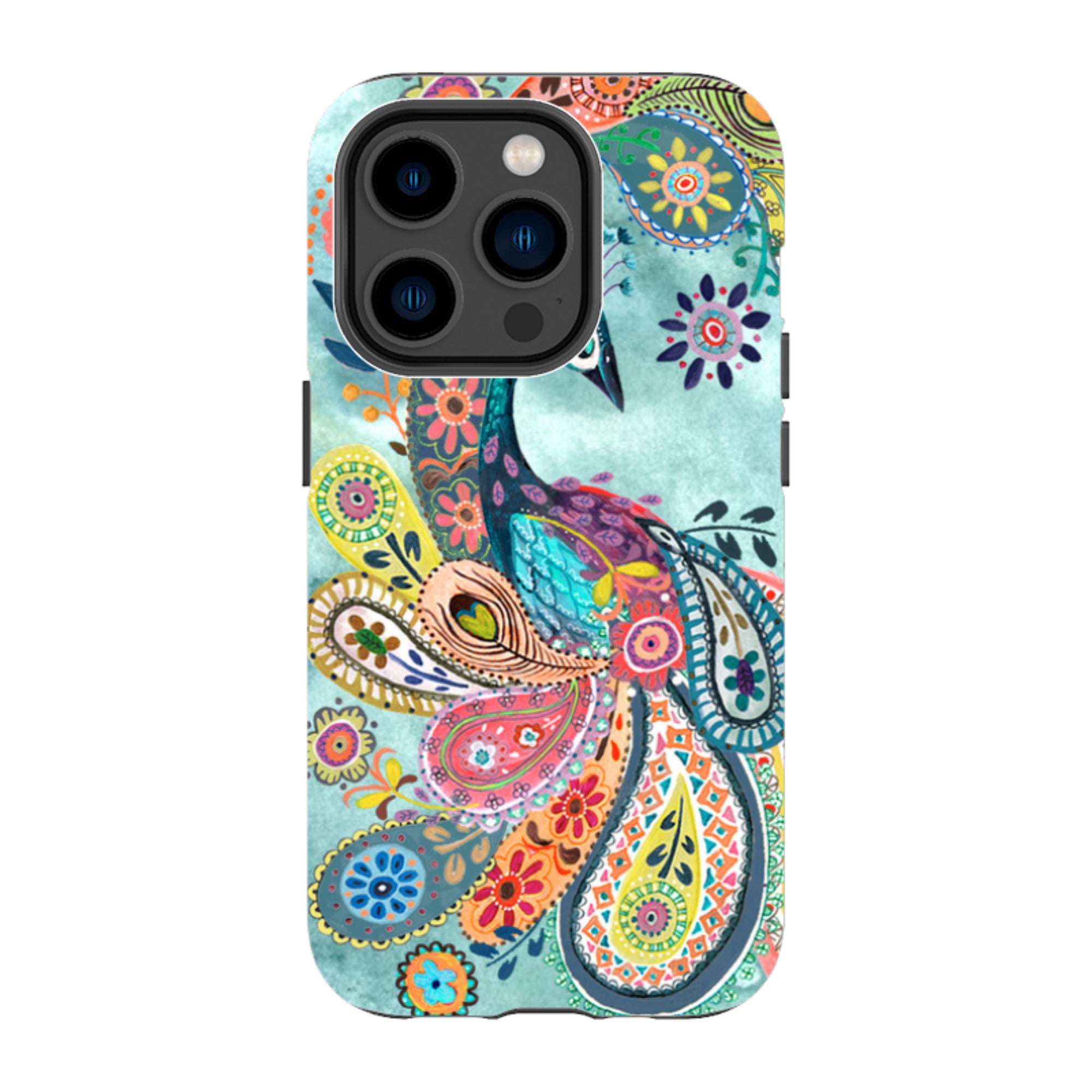 iPhone Tough Case - Peacock Dreams By Caroline Bonne Muller