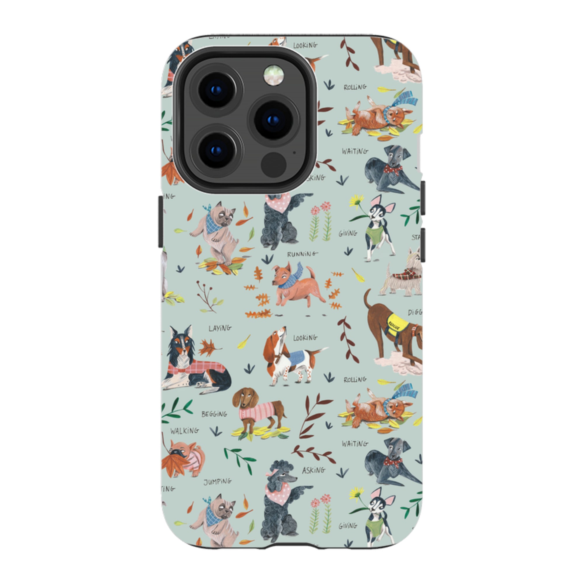 iPhone Tough Case - Dog Pattern II By Caroline Bonne Muller