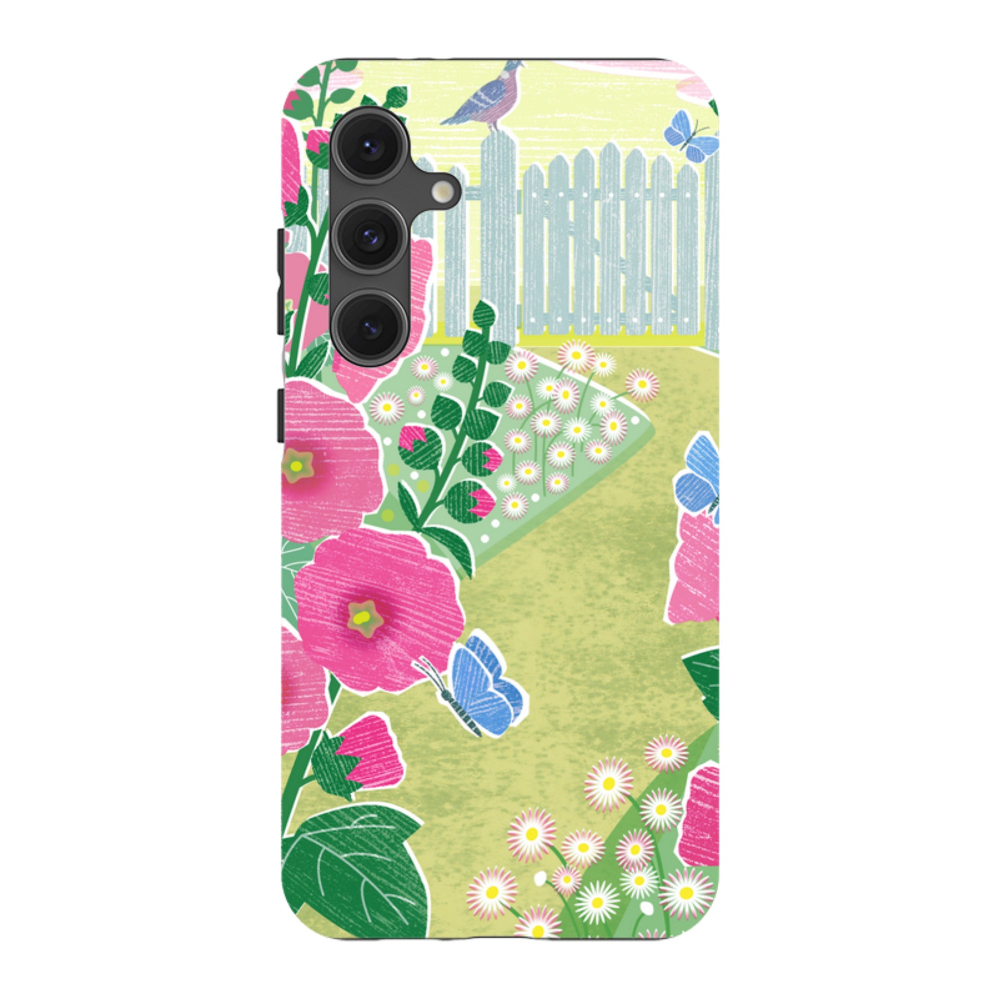 Samsung Tough Case - Hollyhocks By Liane Payne