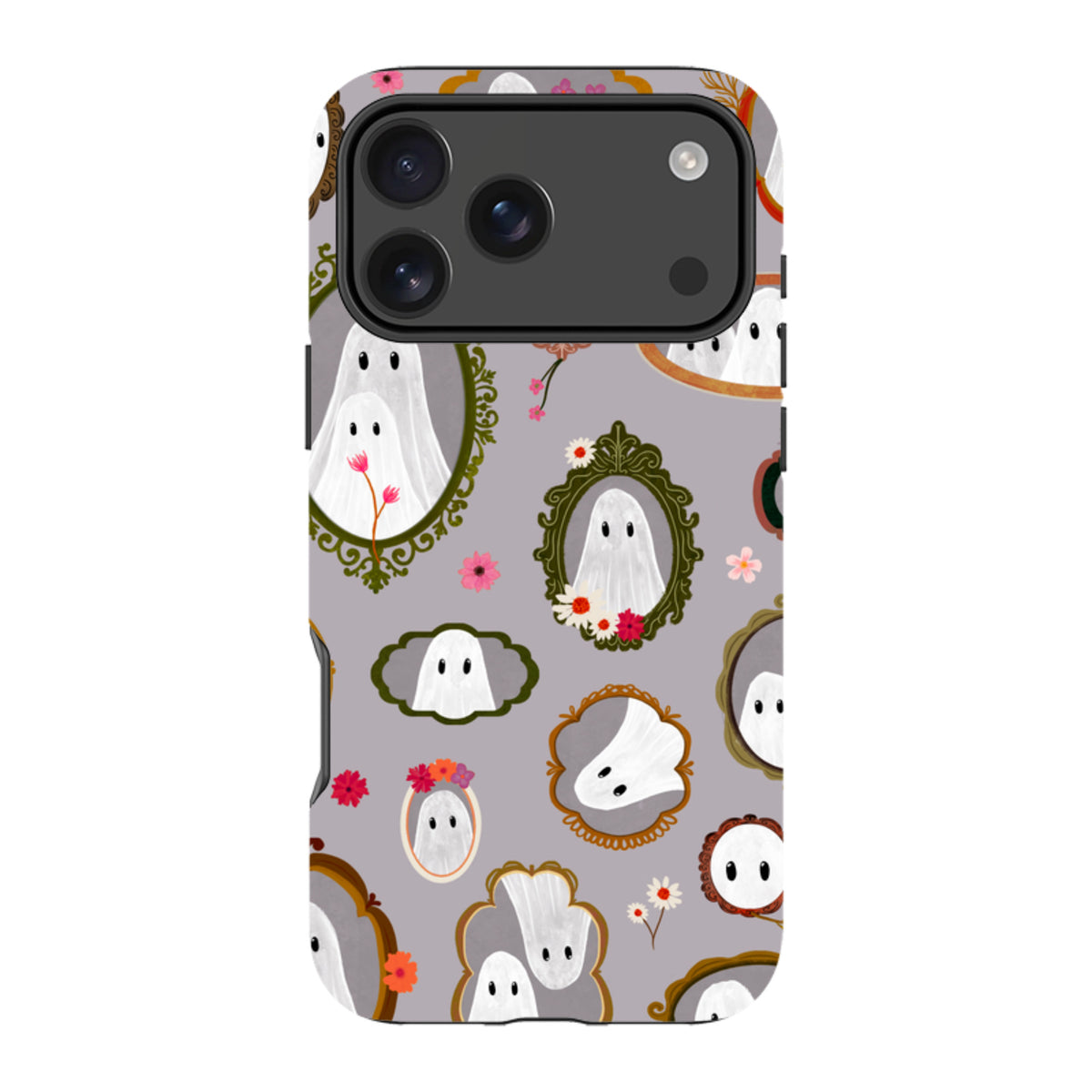iPhone Tough Case - Framed Ghosts - Mauve By Katherine Quinn