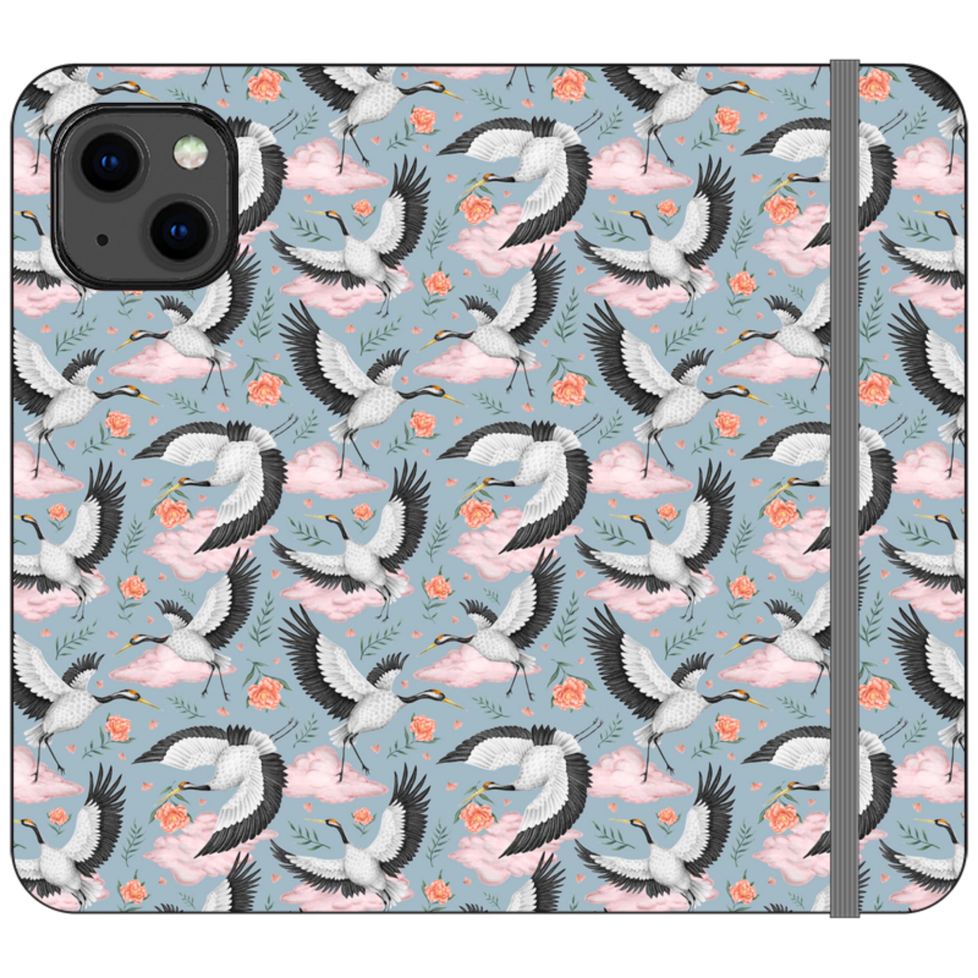 Flight of the Cranes Wallet Case By Catherine Rowe