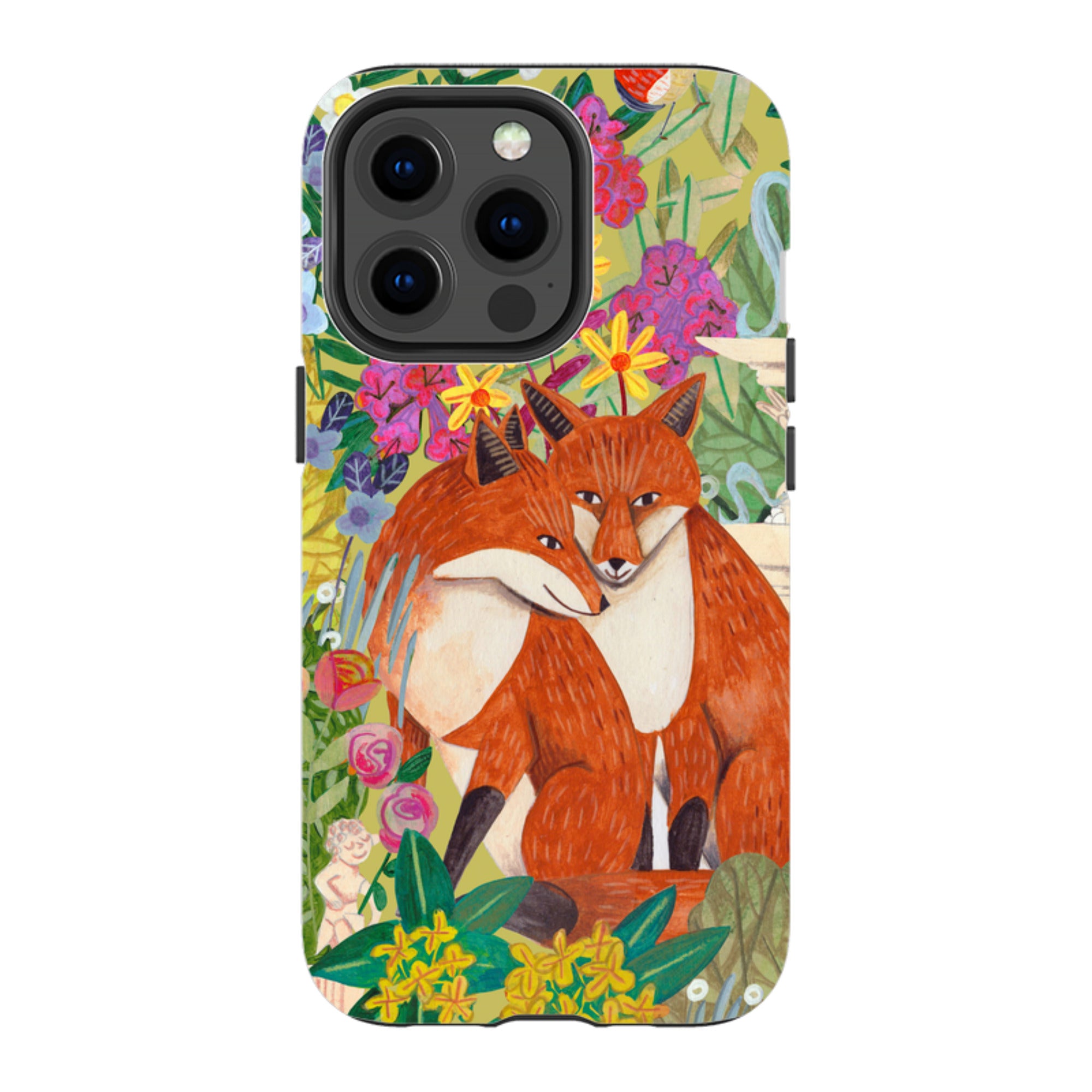 iPhone MagSafe Tough Case -  Foxes By Caroline Bonne Muller
