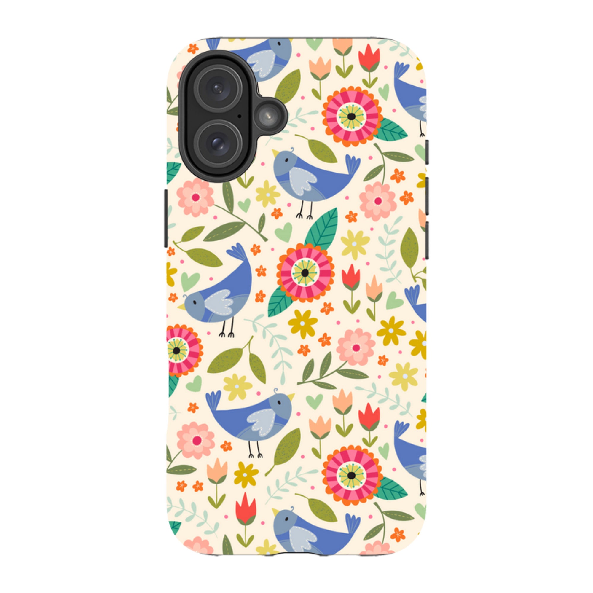 iPhone Tough Case - Bird Pattern I By Suzy Taylor