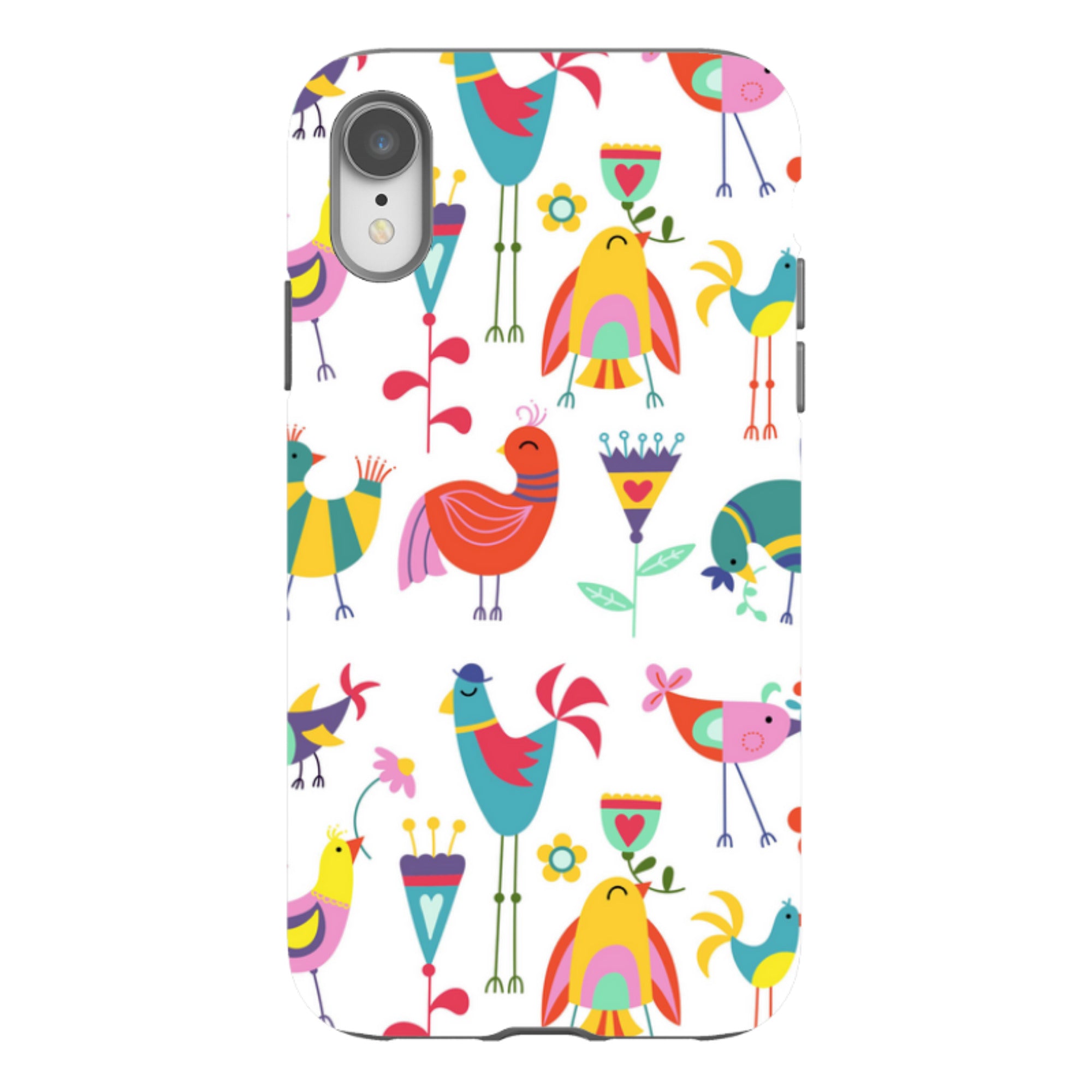iPhone Tough Case - Folky Birds By Suzy Taylor