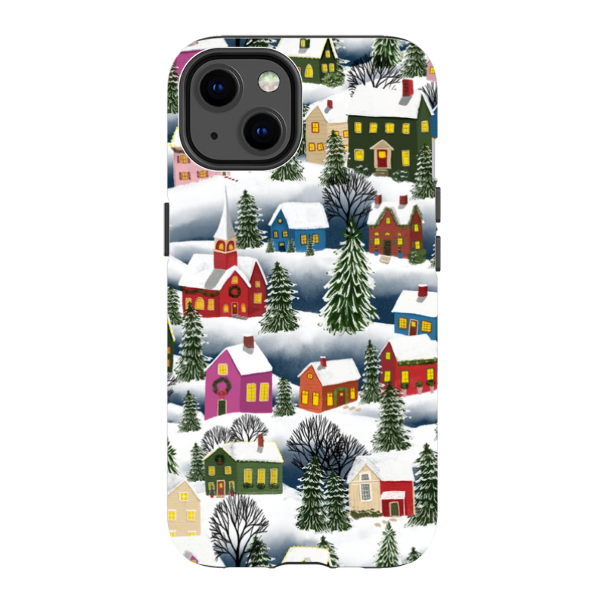iPhone Tough Case - Advent Street Town By Abby Jacobs