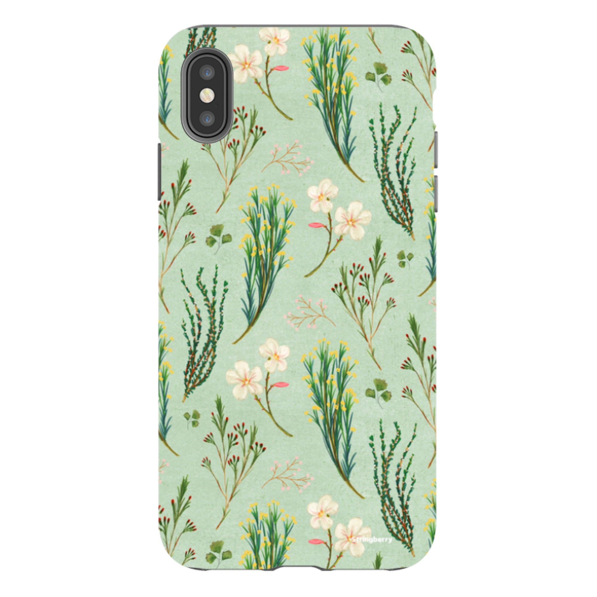 iPhone Tough Case - Wild Flowers By Katherine Quinn