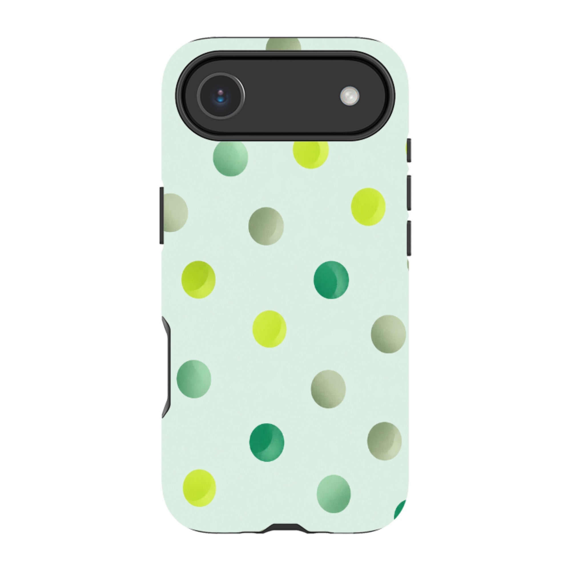 iPhone MagSafe Tough Case - Mint Polka Dot