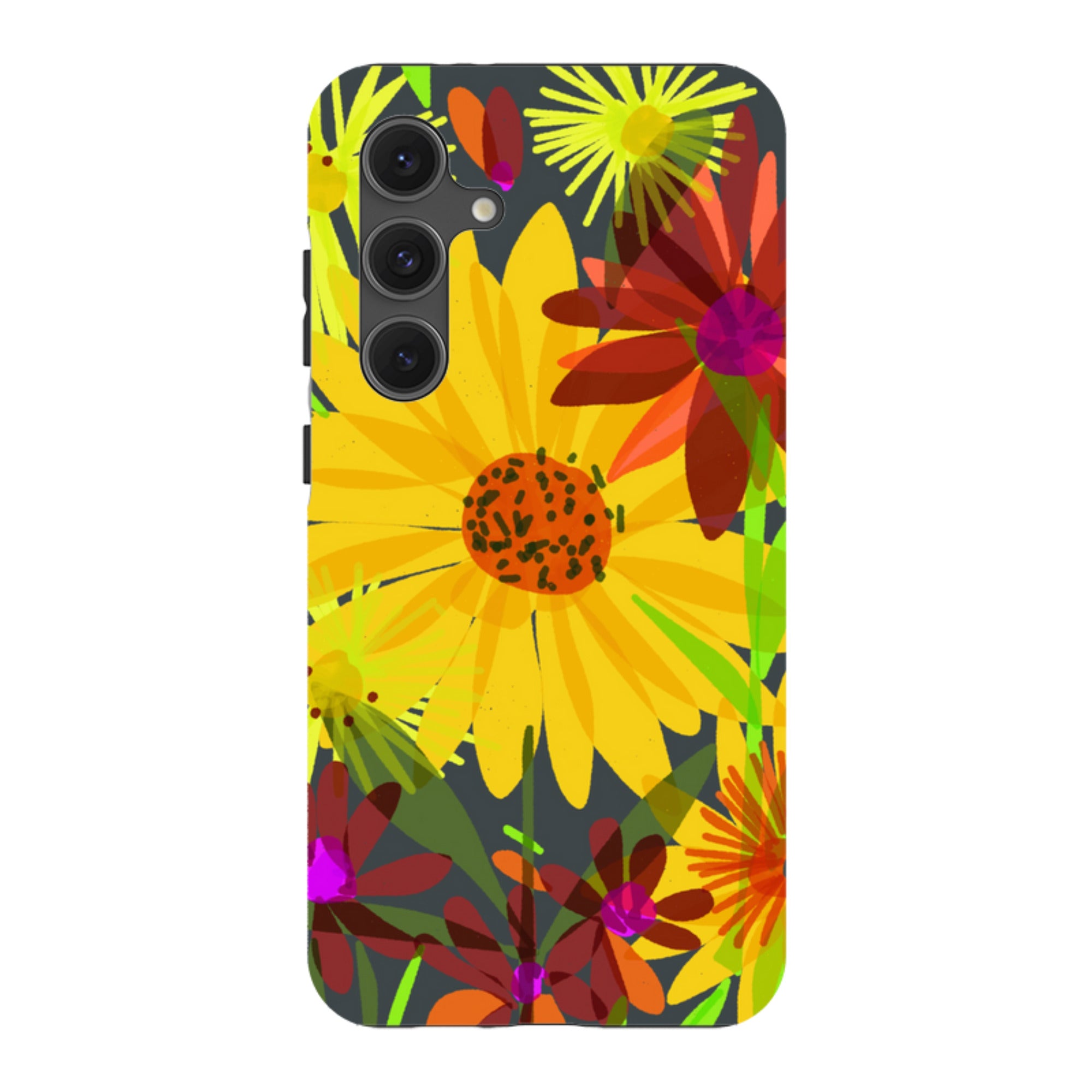 Samsung Tough Case - Sunflowers By Sarah Campbell