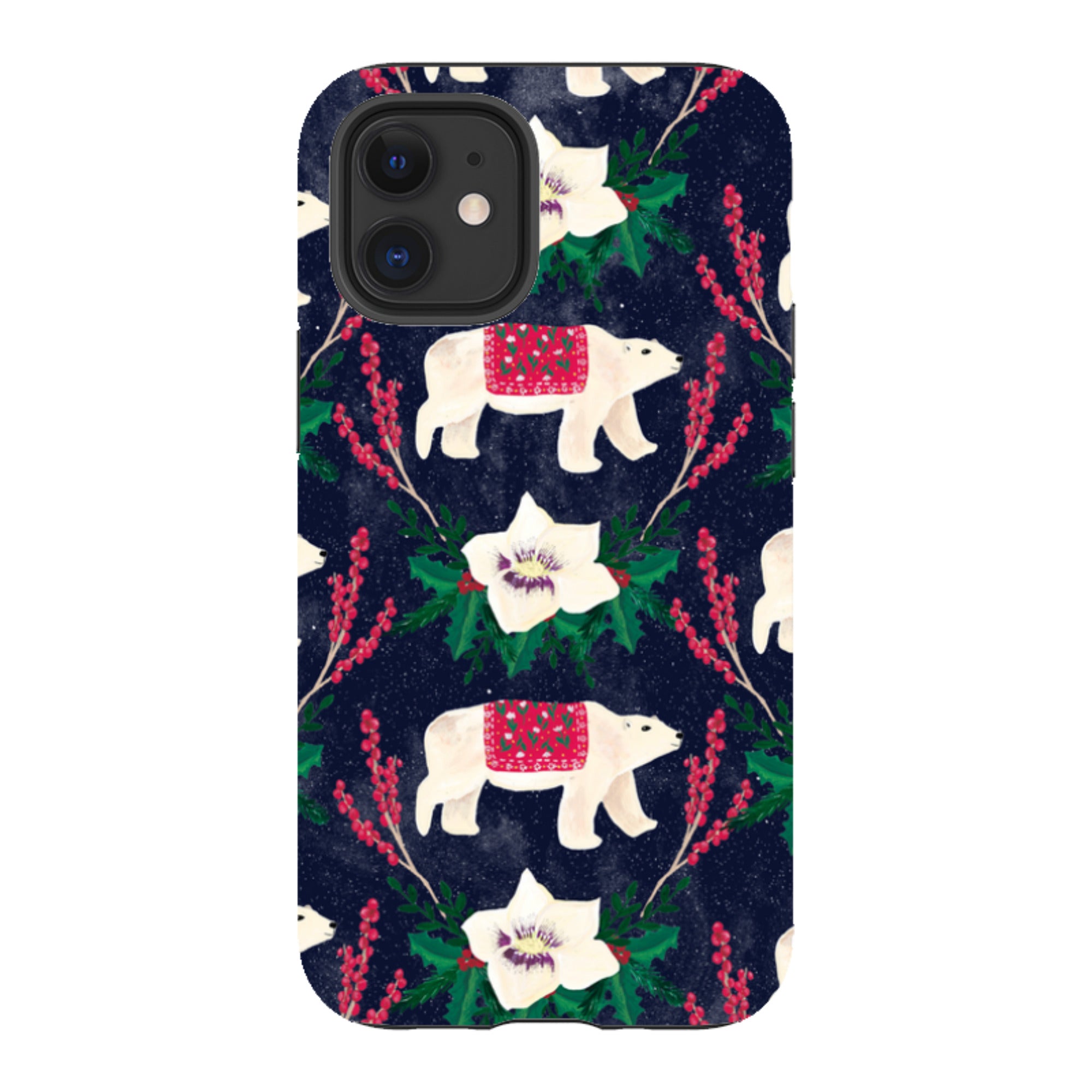 iPhone Tough Case - Midnight Polar Bears By Abby Jacobs