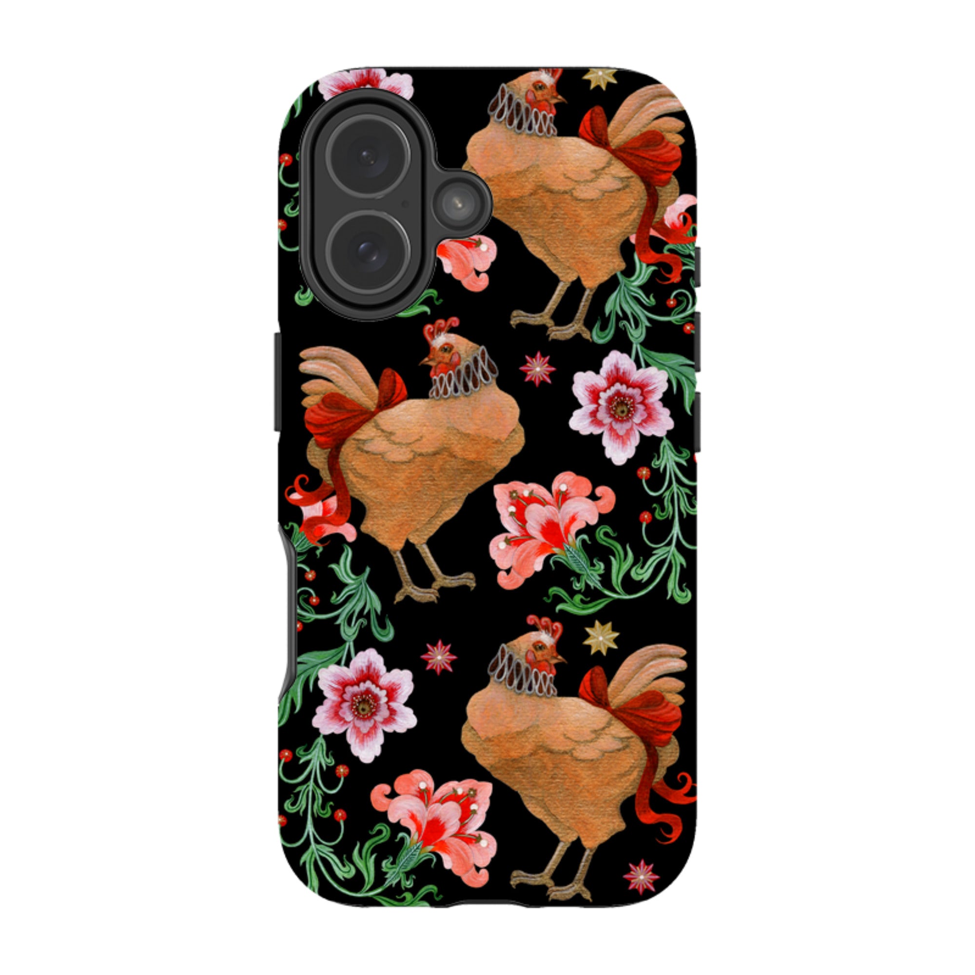 iPhone Tough  Case - Three French Hens By Maria Matos