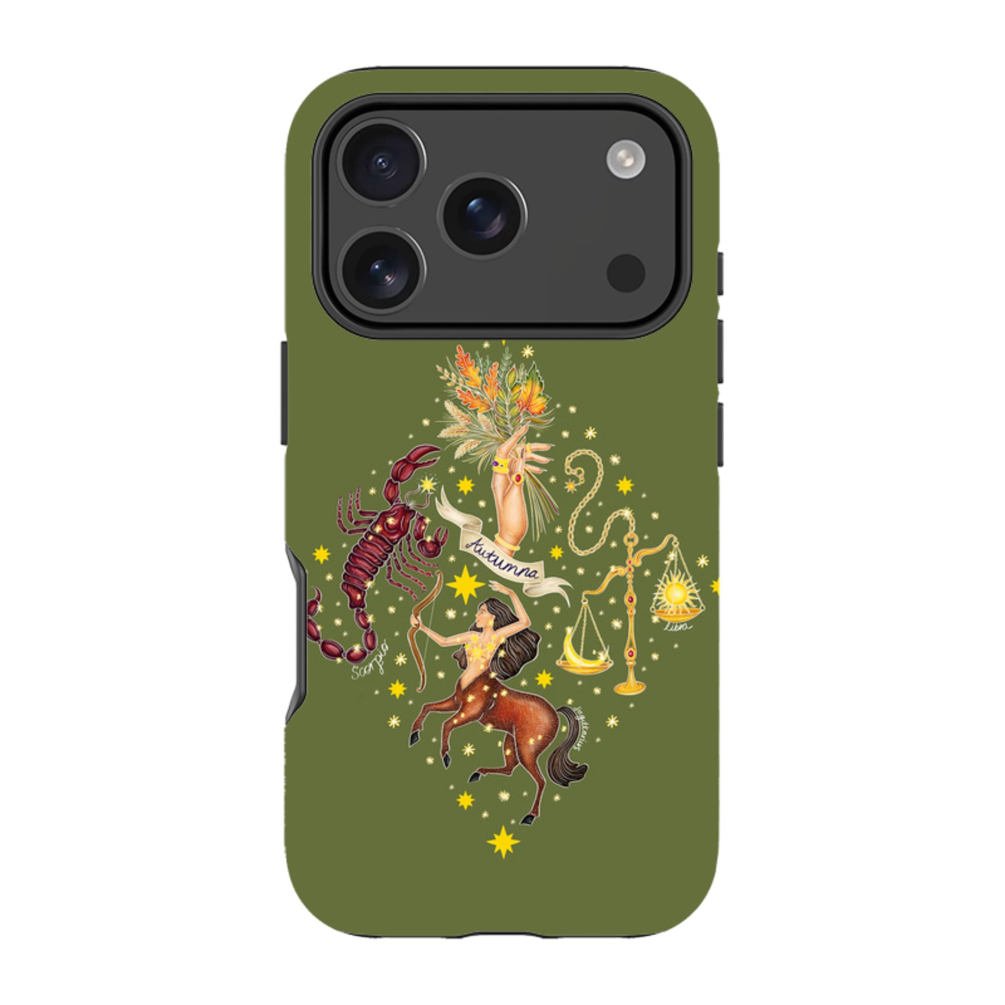 iPhone Tough Case - Autumn Zodiac By Catherine Rowe