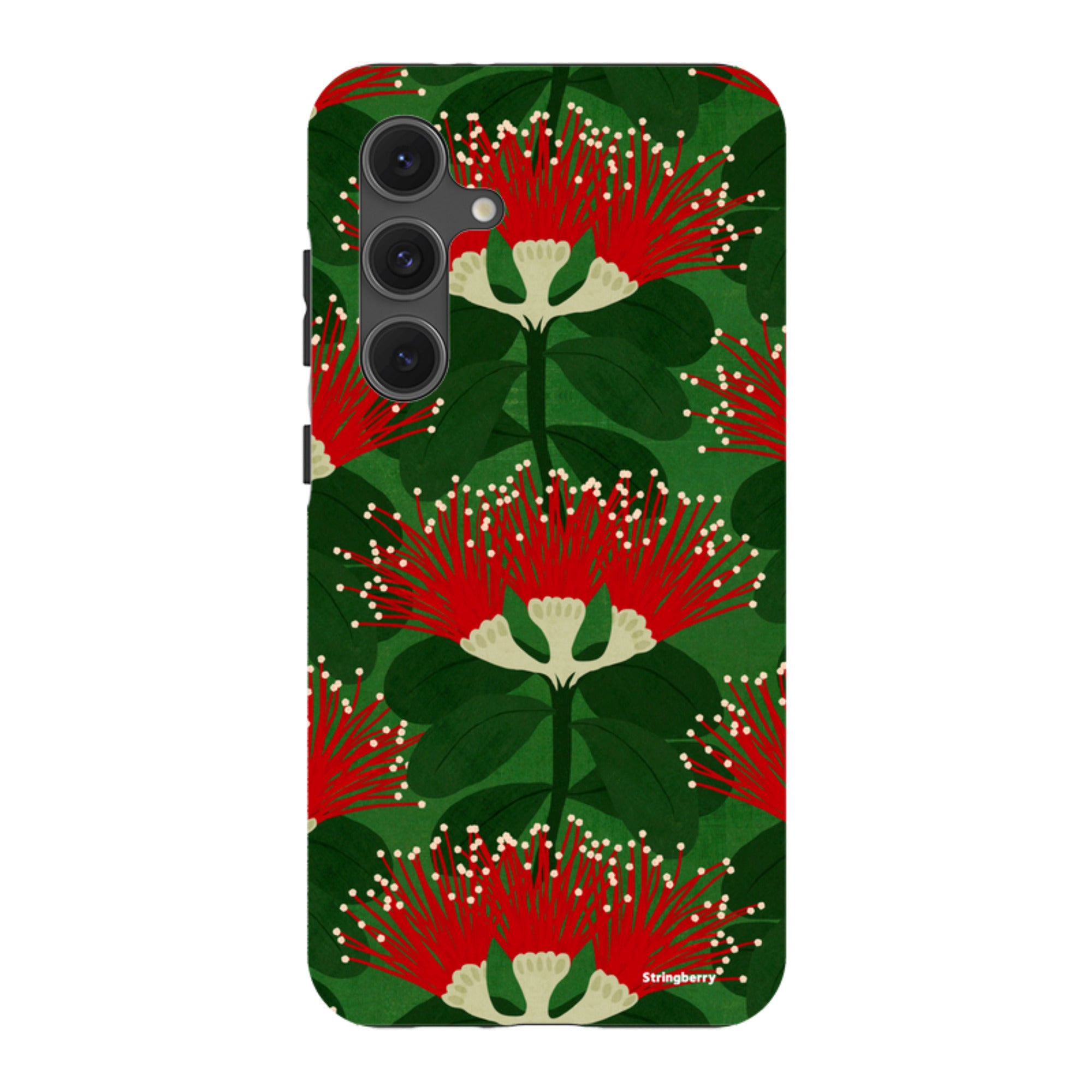 Samsung Tough Case - Pohutukawa Green And Red By Katherine Quinn