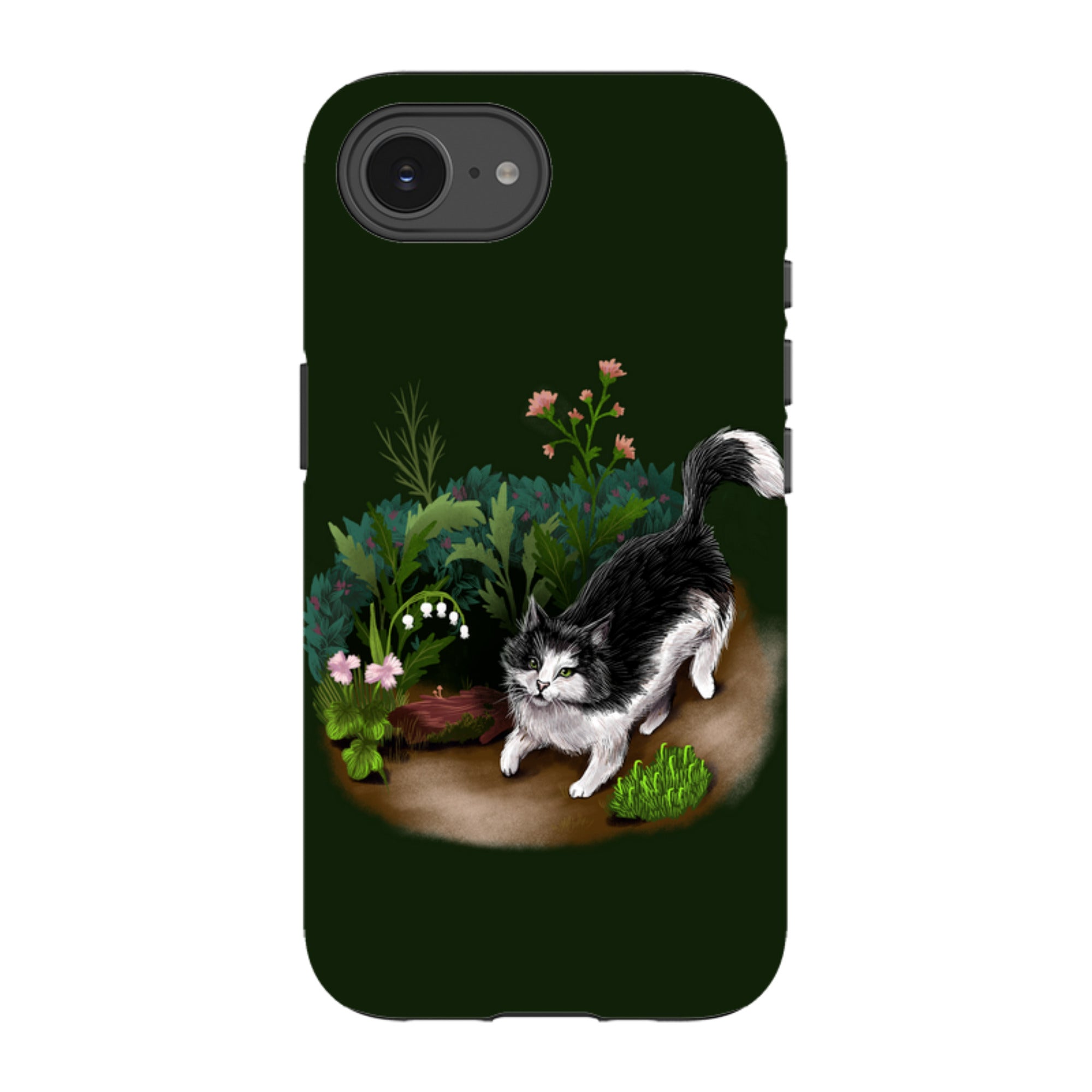 iPhone Tough Case - Munchkin Cat By Anna Stead