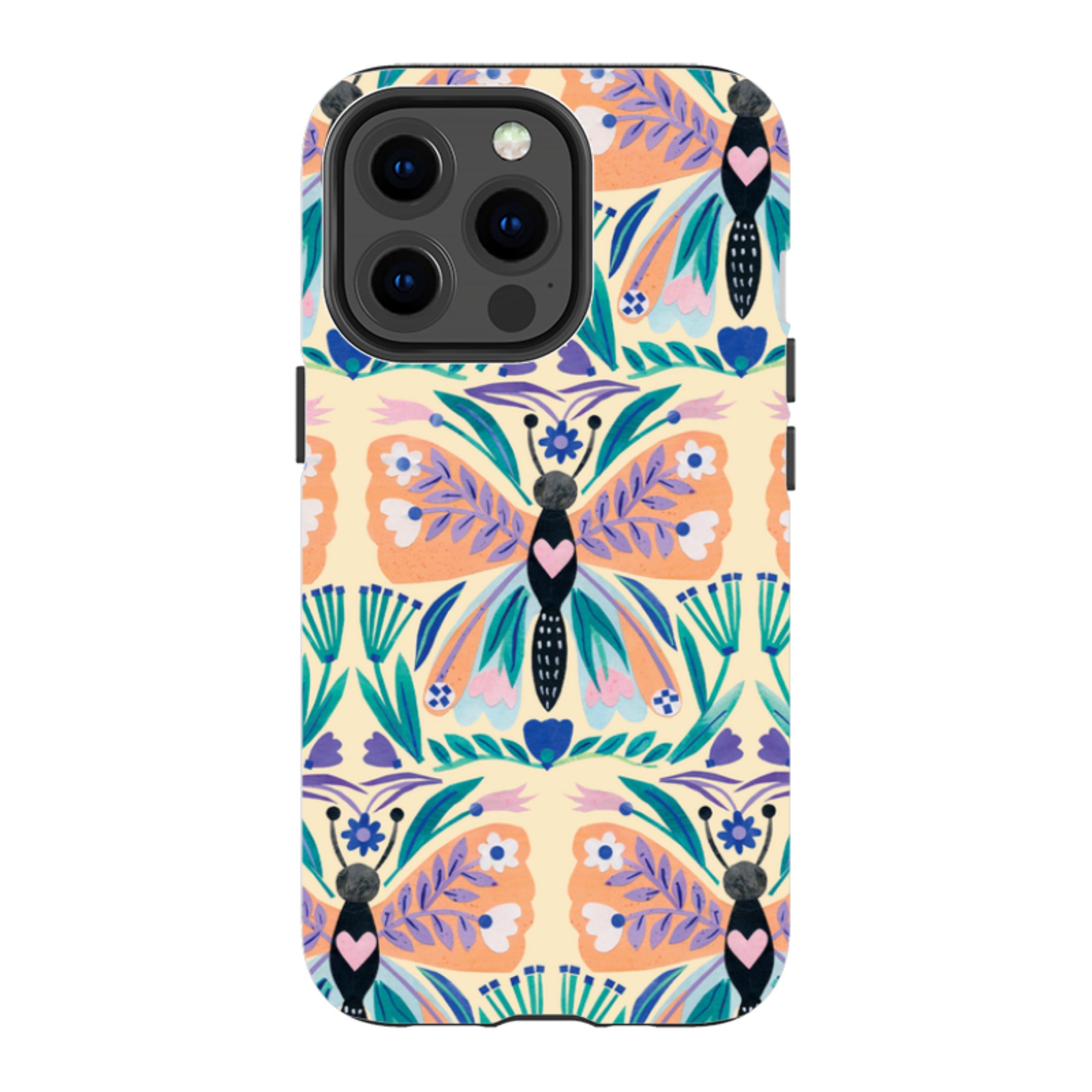 iPhone MagSafe Tough Case - All Over Butterfly By Tracey English