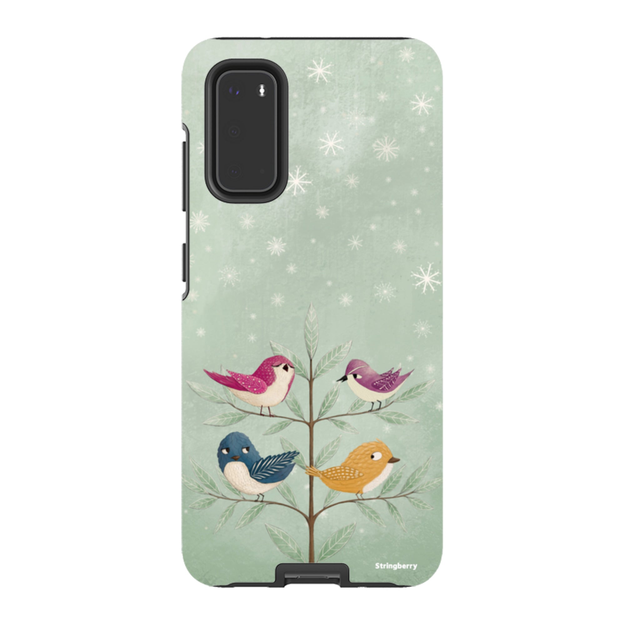 Samsung Tough Case - Garden Birds Aqua By Maja Lindberg